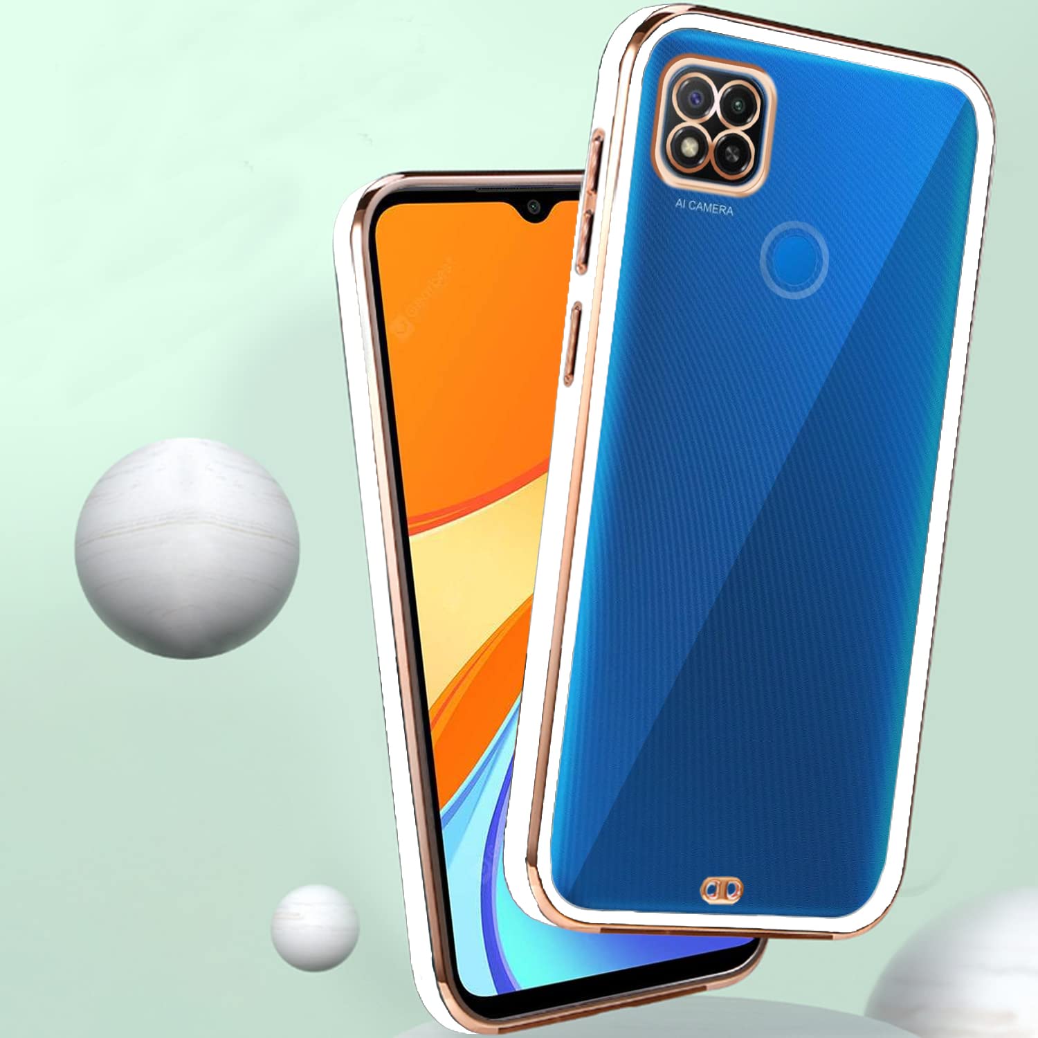 Redmi 9/9C/9, Poco C31/Redmi 10A Chrome back cover in white by Pikkme – photo 4