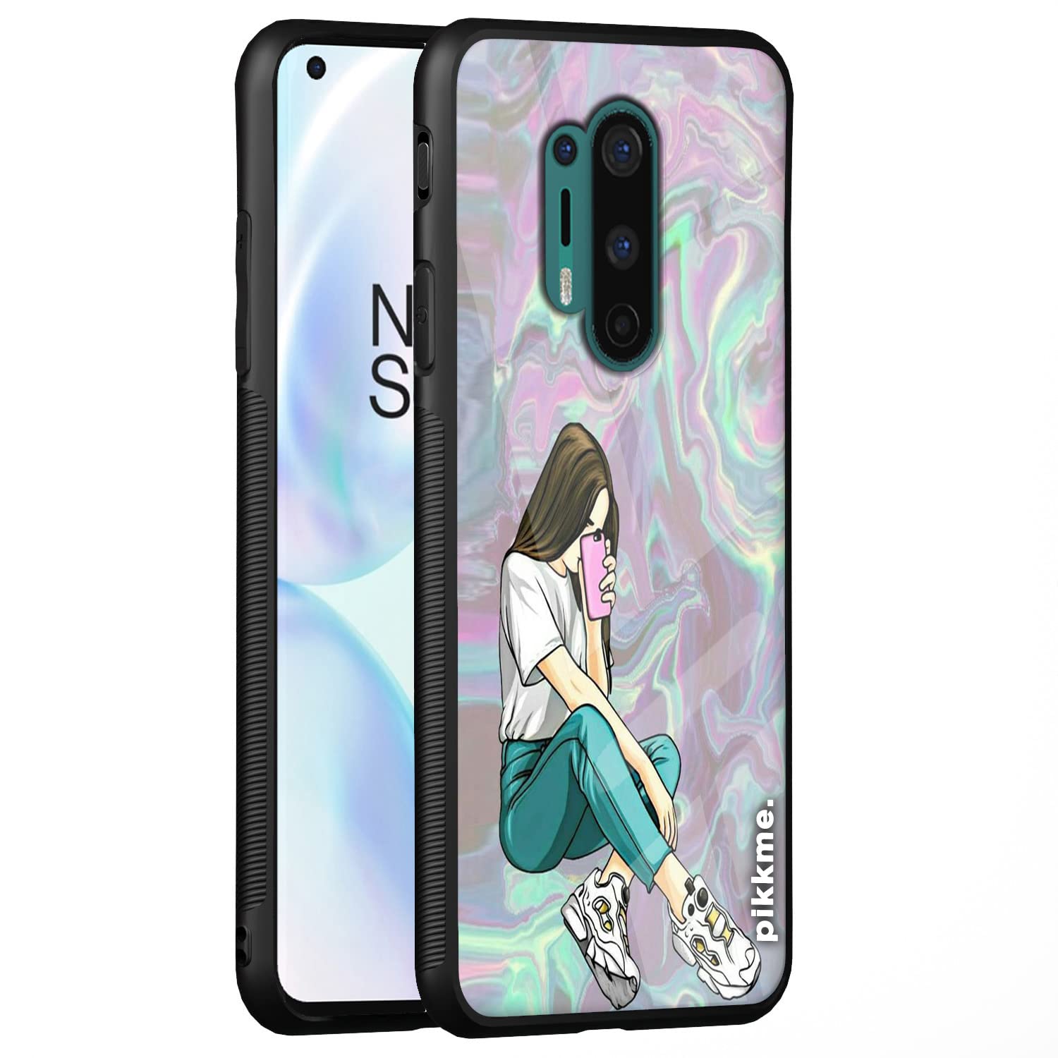 Pikkme OnePlus 8 Pro Hybrid mobile back cover