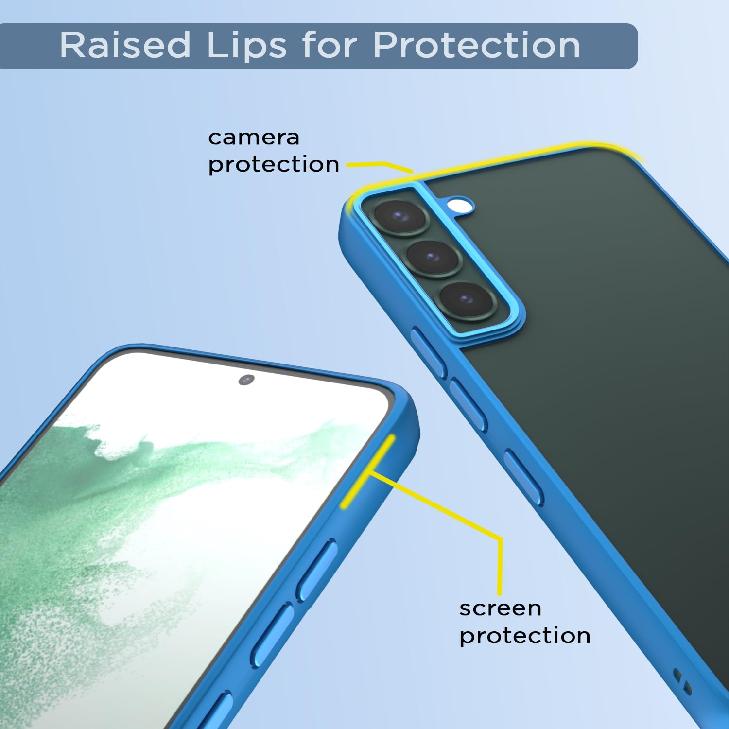 Pikkme sierra blue mobile cover for Samsung S22 Plus 5G – photo 4