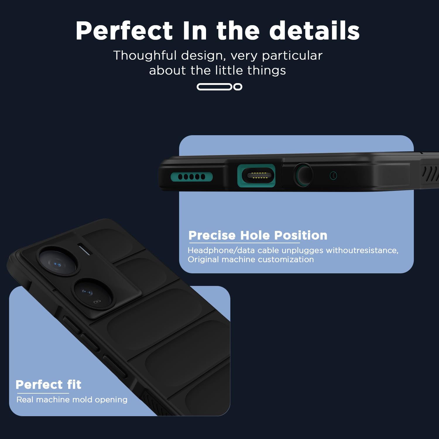 Pikkme iQOO Z7/Z7s 5G Liquid Silicone black mobile cover – photo 5