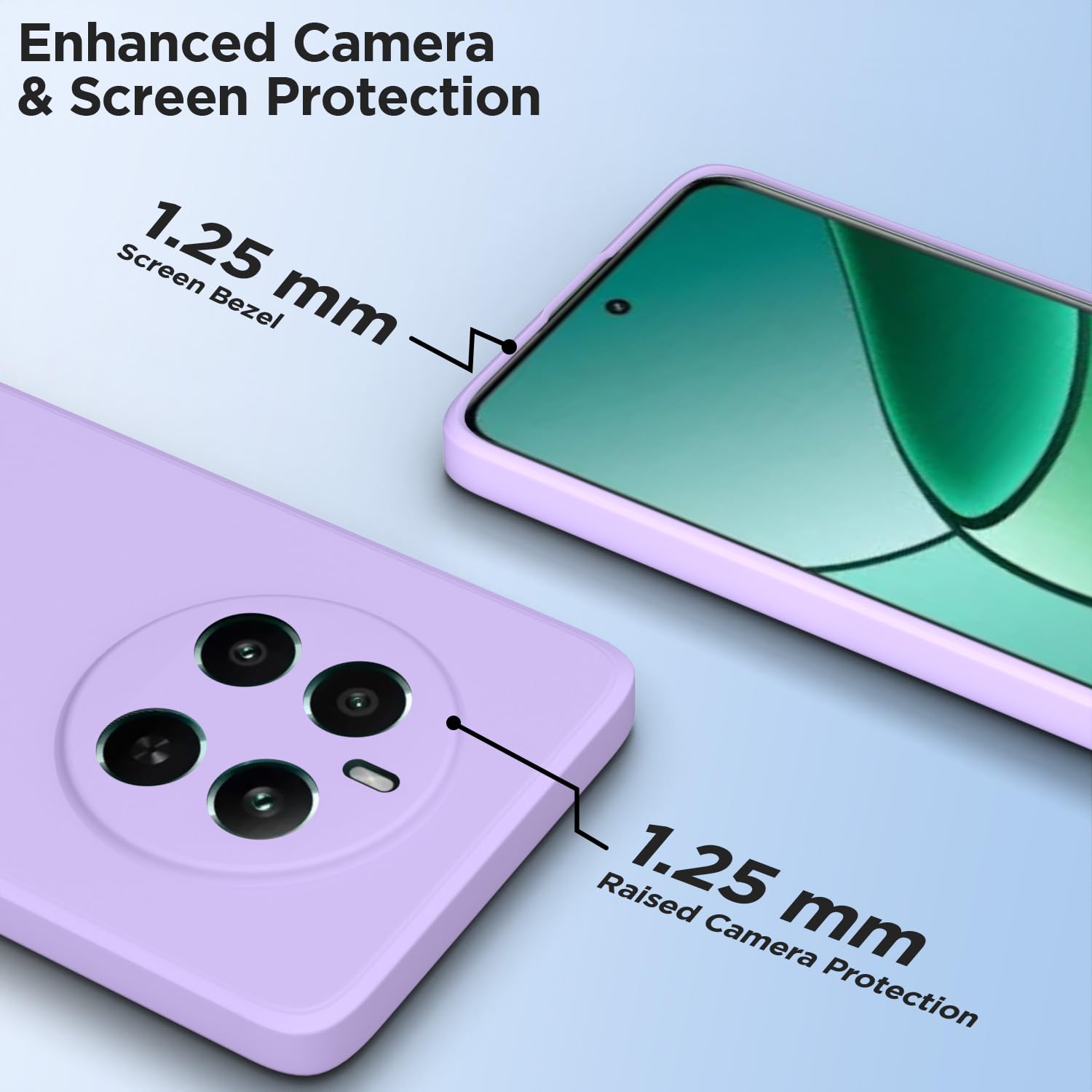 Pikkme Realme 12 Plus 5G / P1 5G / Narzo 70 5G / 70 Pro 5G Liquid Silicone Back Cover | Purple