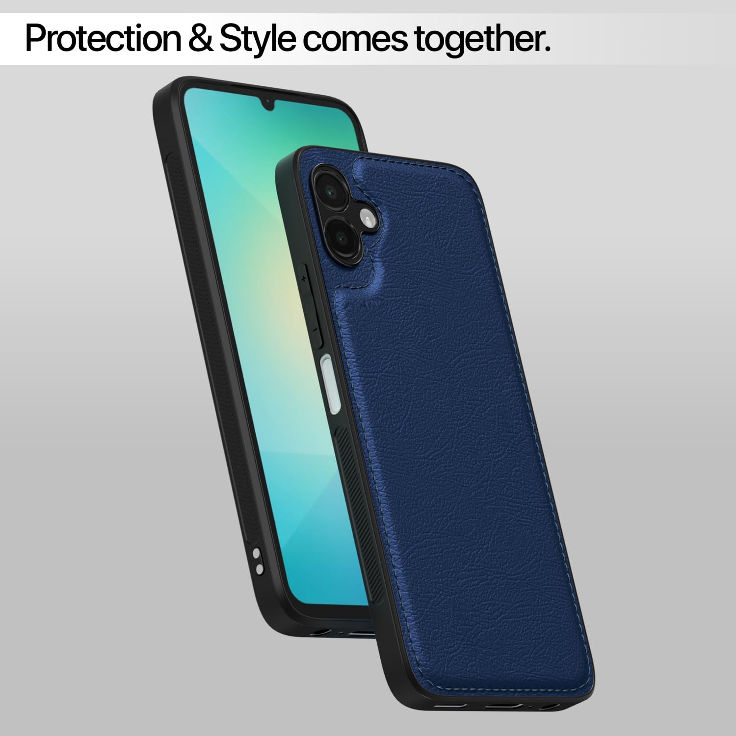 Pikkme Samsung A06 Leather blue mobile back cover – photo 6