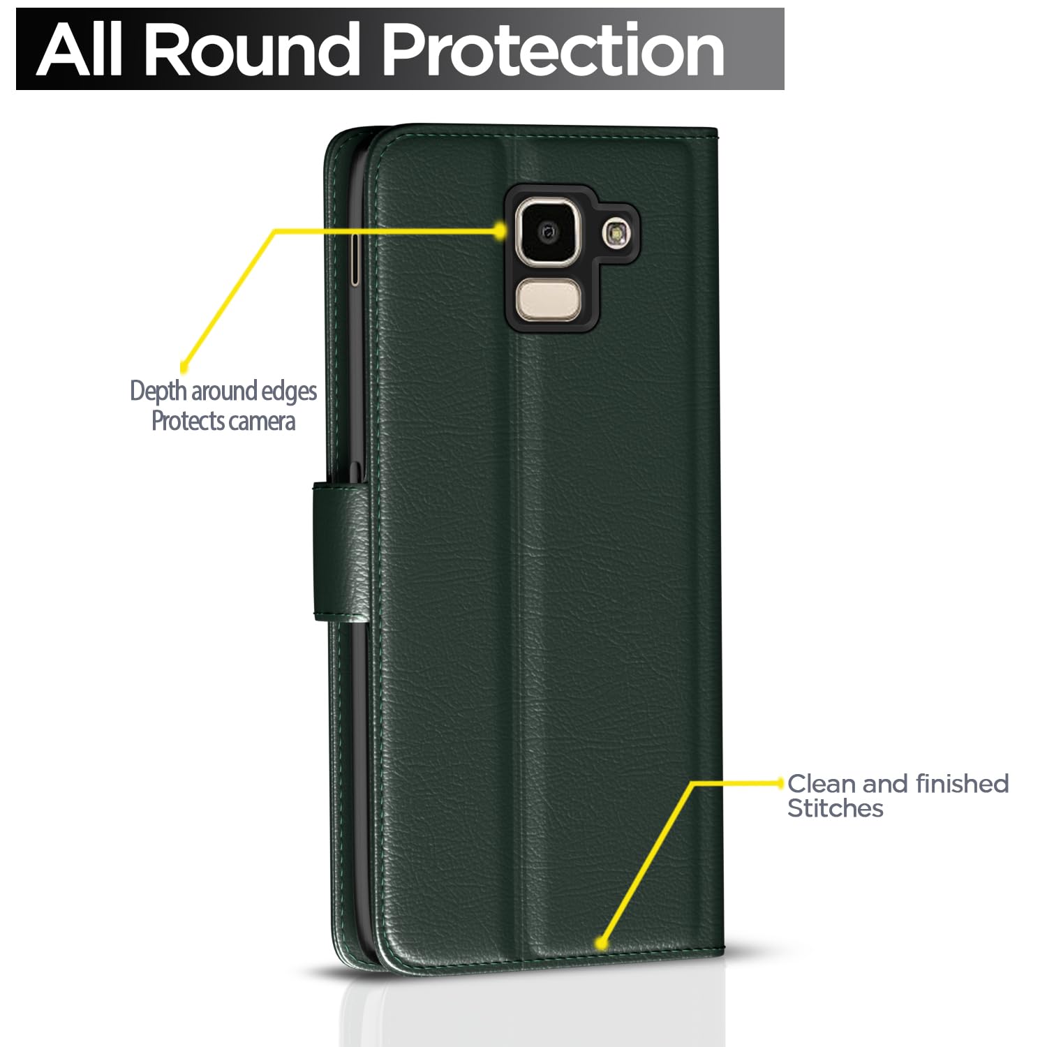Pikkme Samsung J6 2018 Wallet green flip cover – photo 4