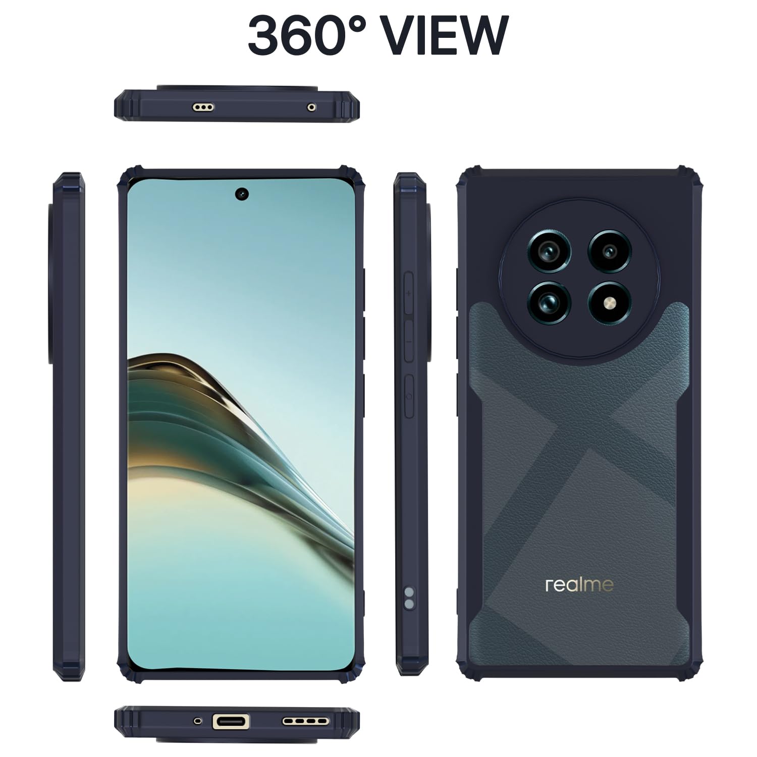 Pikkme Realme 13 Pro/13 Pro Plus 5G Clear blue phone cover – photo 2
