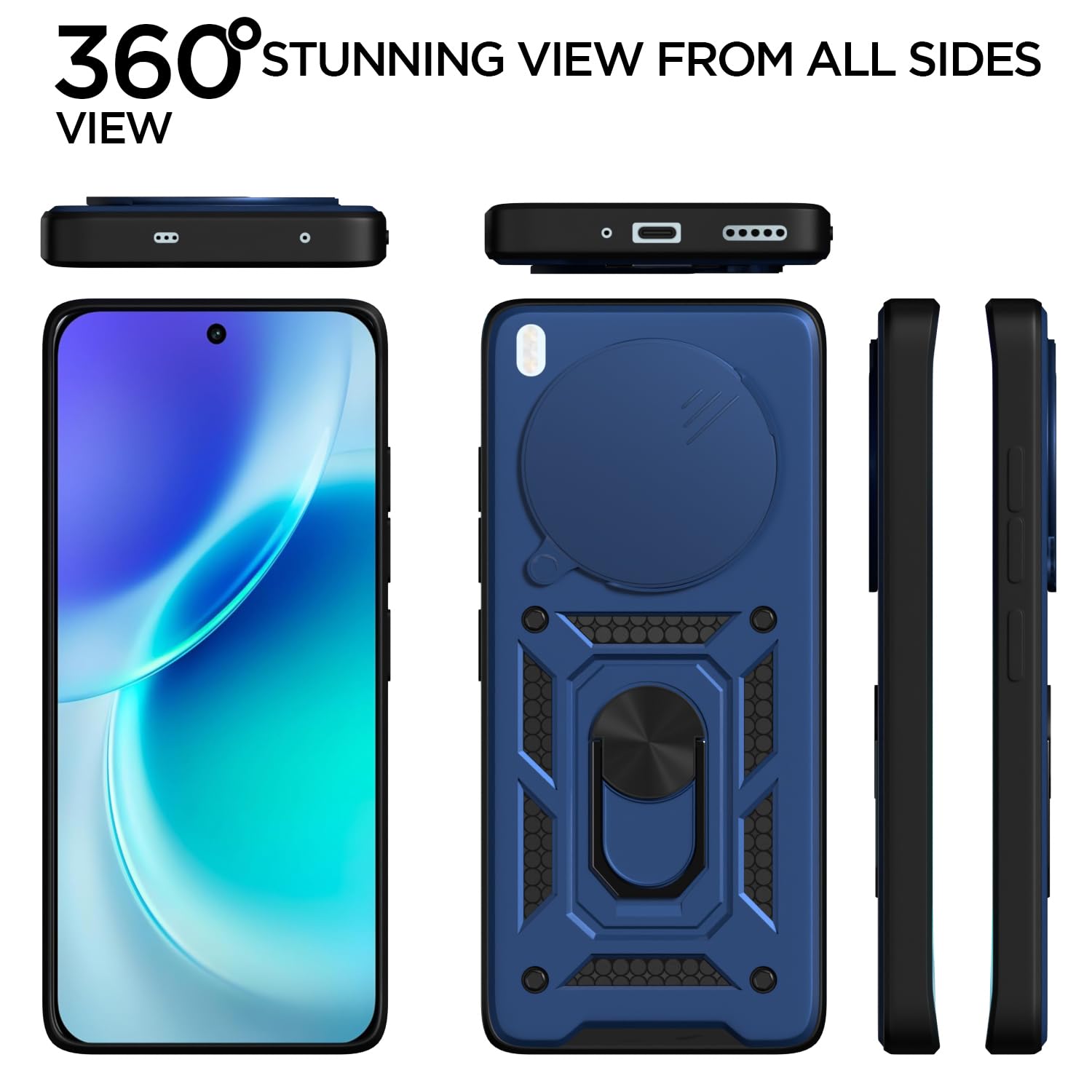 Pikkme blue mobile back cover for Vivo X300 5G/360 – photo 5