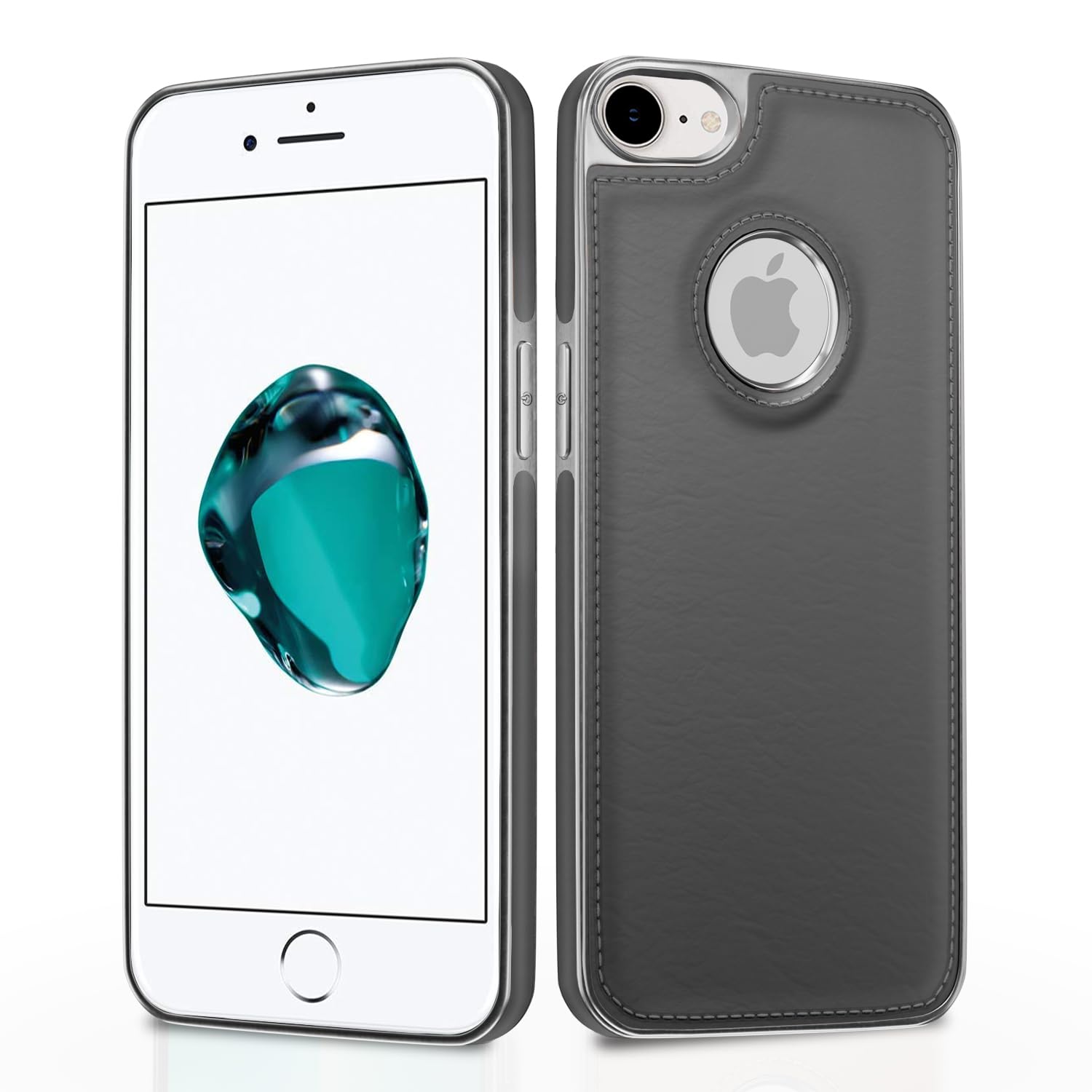 Pikkme iPhone 7/8 chrome grey mobile cover