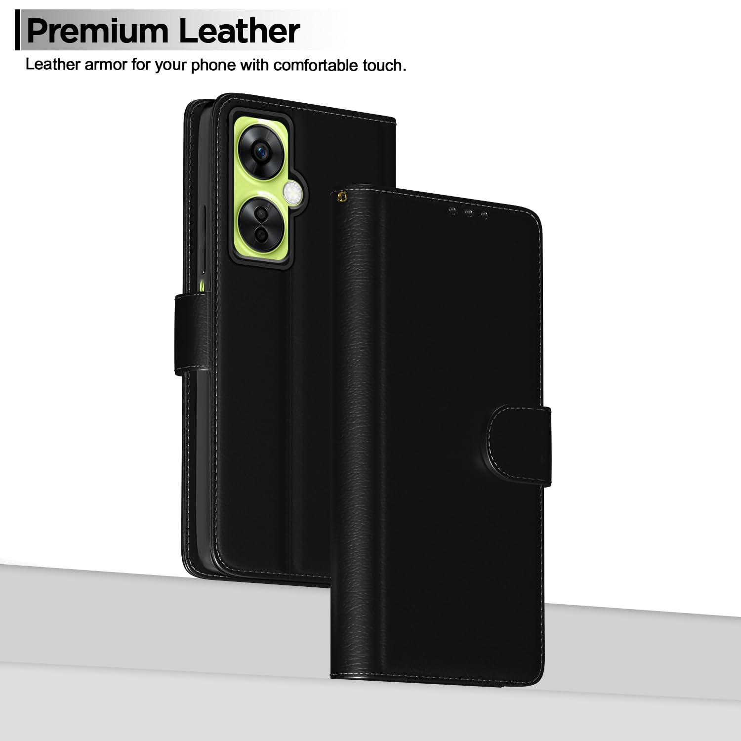 OnePlus Nord CE 3 Lite 5G Wallet flip cover in black by Pikkme – photo 8