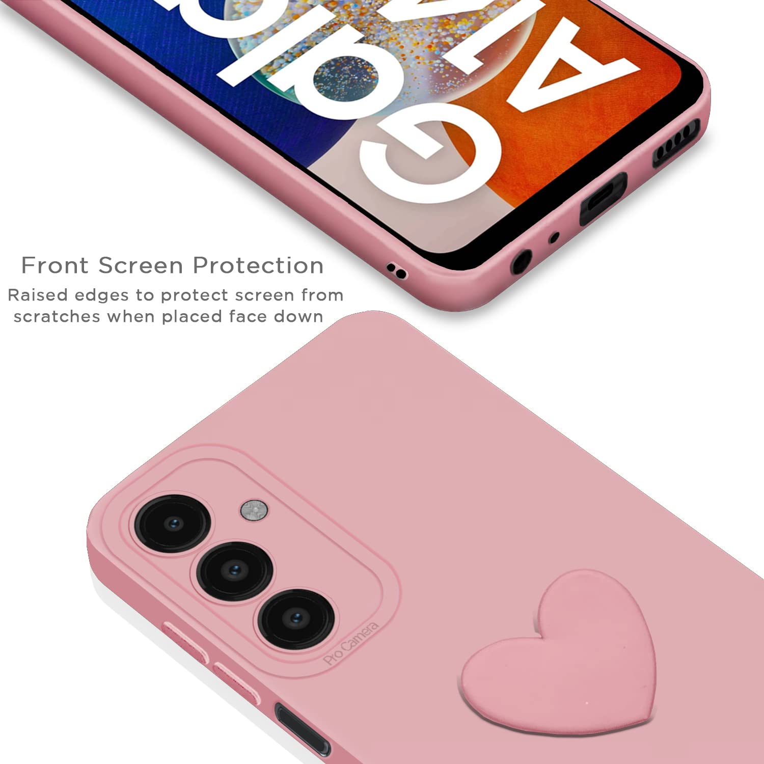 Samsung A14 5G Chain mobile cover in pink by Pikkme – photo 5