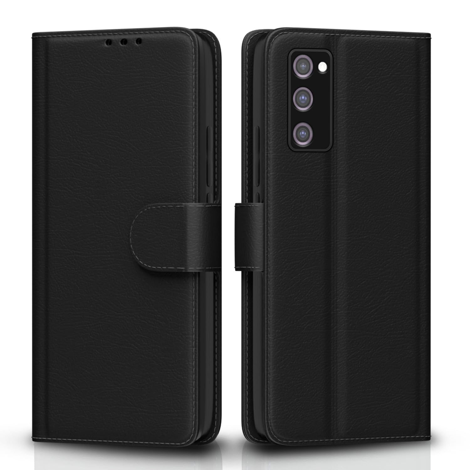 Samsung S20 FE/S20 FE 5G Wallet flip case in black by Pikkme