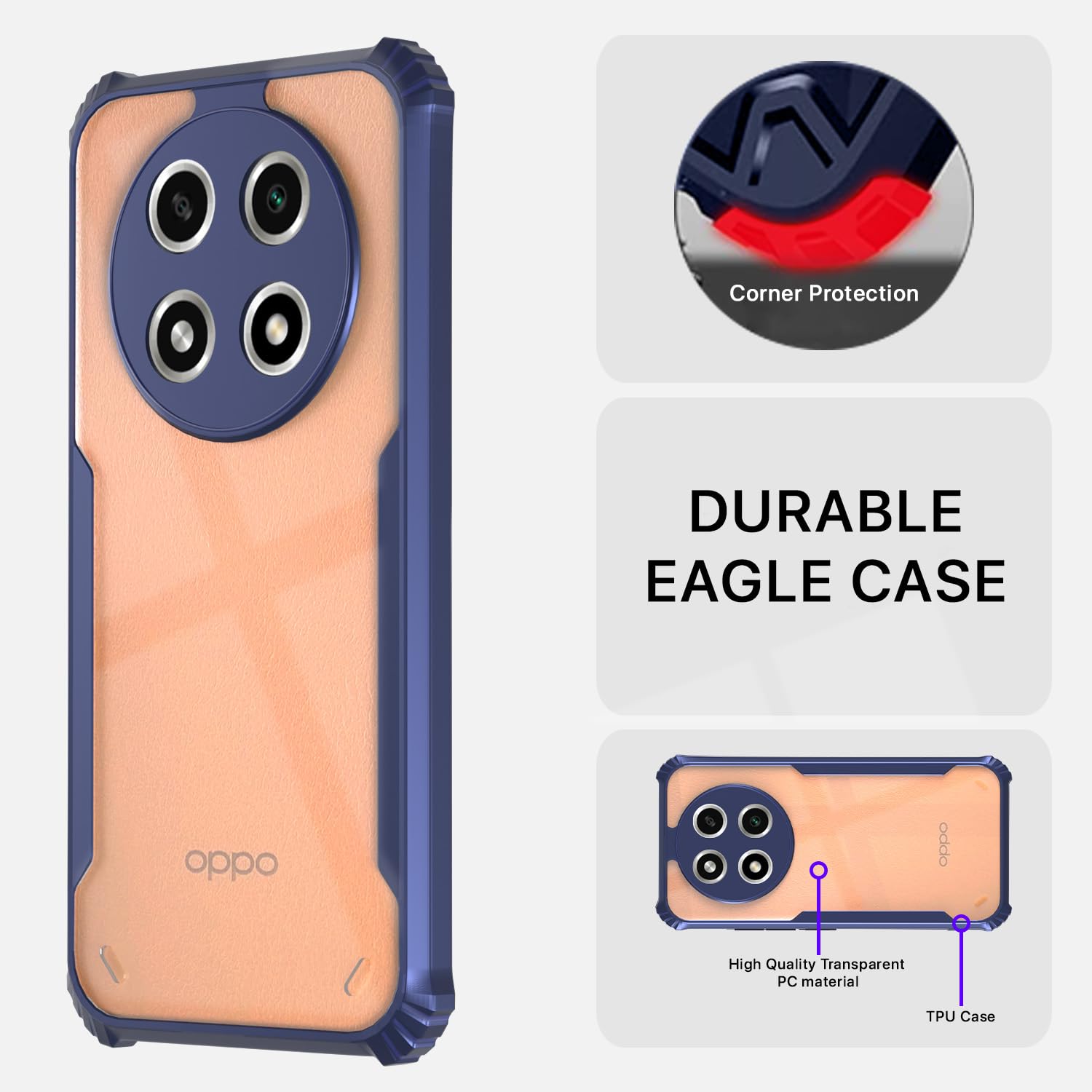 Blue mobile back cover for Oppo A2 Pro 5G – Pikkme – photo 5