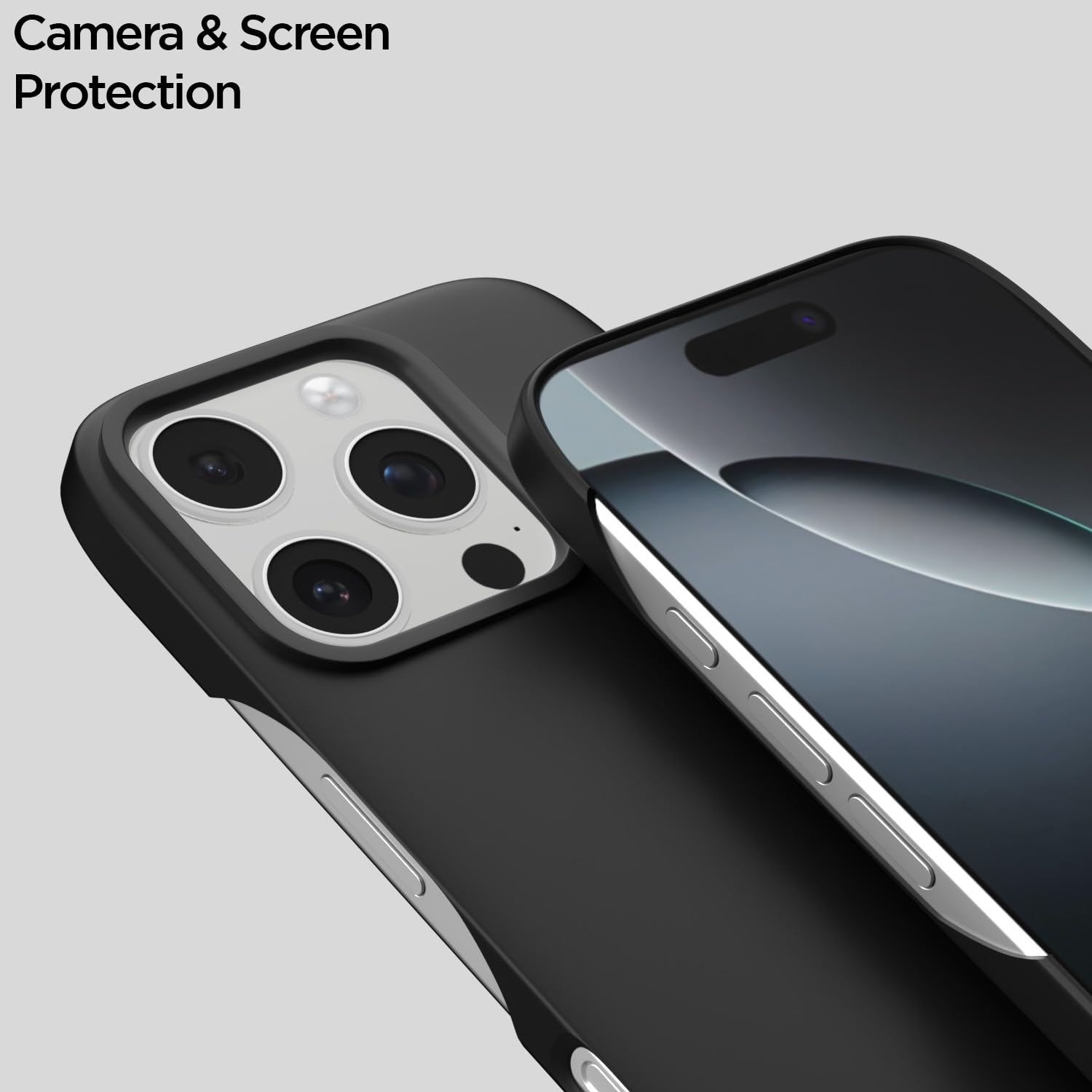 Pikkme iPhone 16 Pro SideCut Back Cover (Black)
