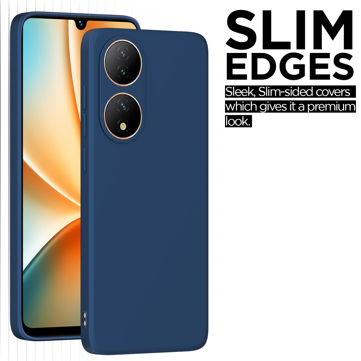 Pikkme blue Matte mobile back cover for Vivo Y100 5G – photo 6