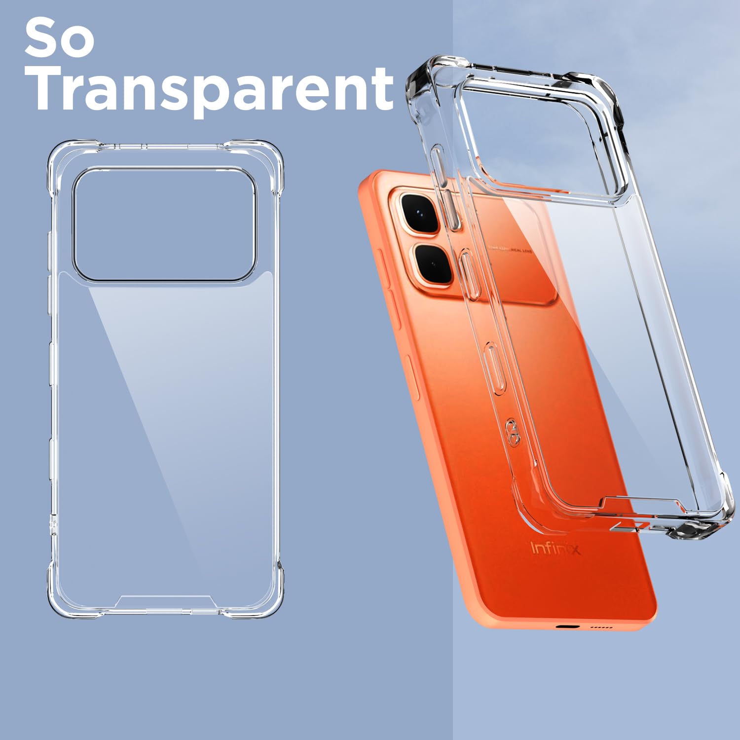 Pikkme transparent mobile cover for Infinix Note Edge 5G – photo 2