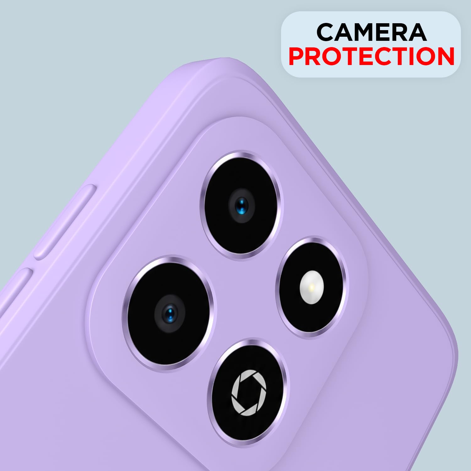 Pikkme Honor X6b Matte purple back cover – photo 5