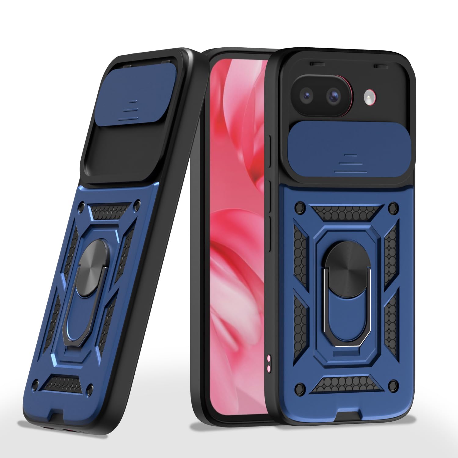 Pikkme Google Pixel 9A D10 Tough Armor Back Cover - Blue