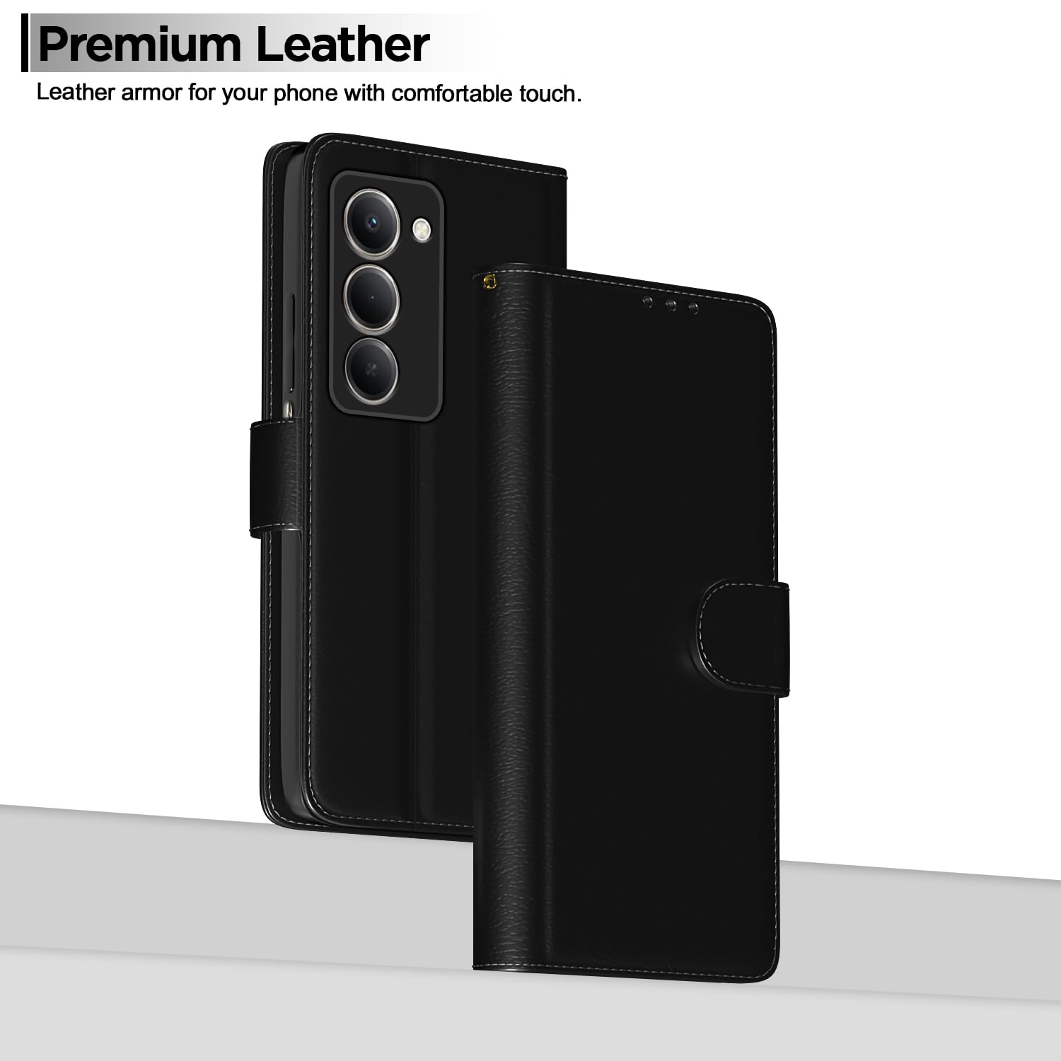 Pikkme Redmi 15 5G black flip case – photo 2