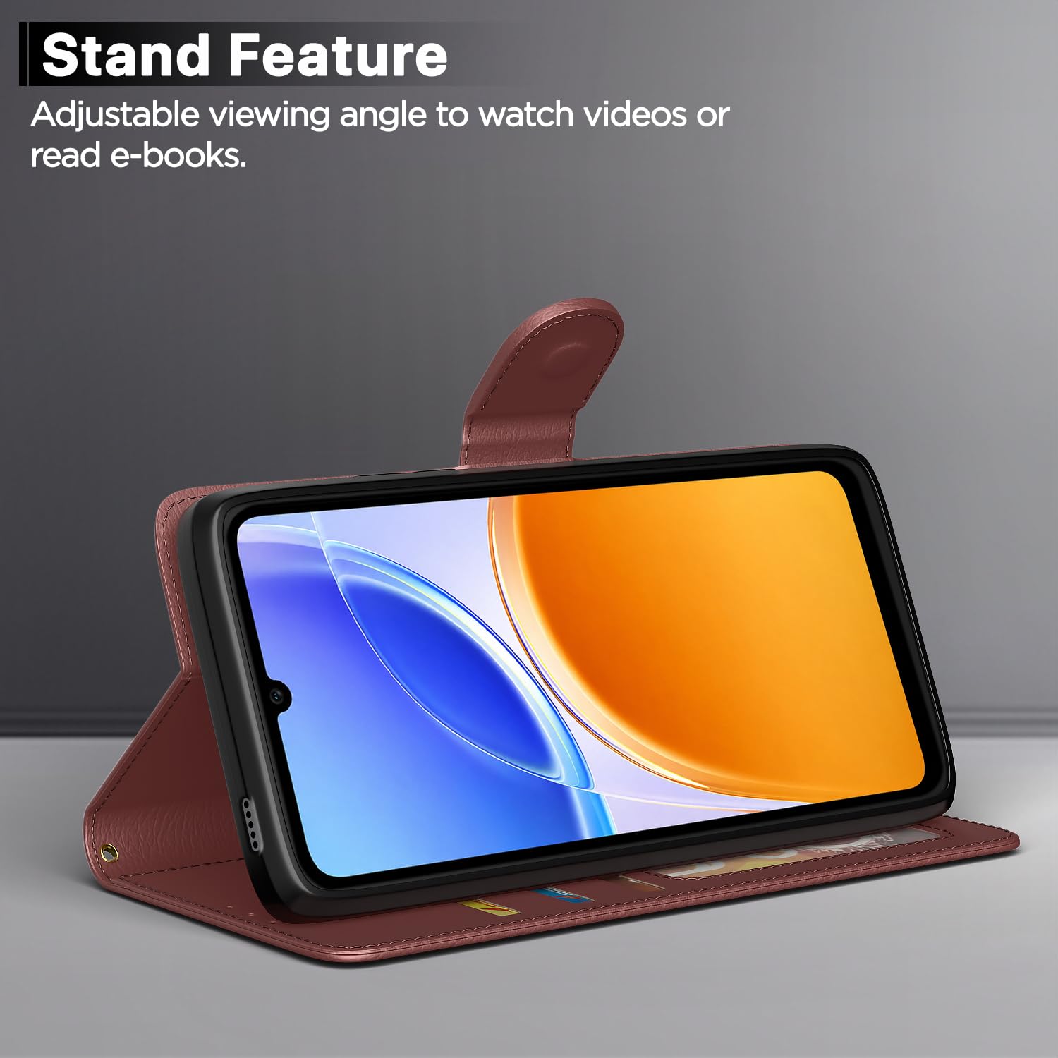 Pikkme Vivo T5e Wallet brown flip case – photo 3