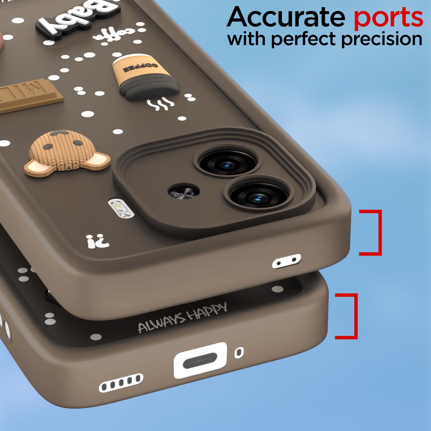 iQOO Neo 10R/Z9 Turbo/Vivo Y200 GT 5G back cover in brown by Pikkme – photo 4
