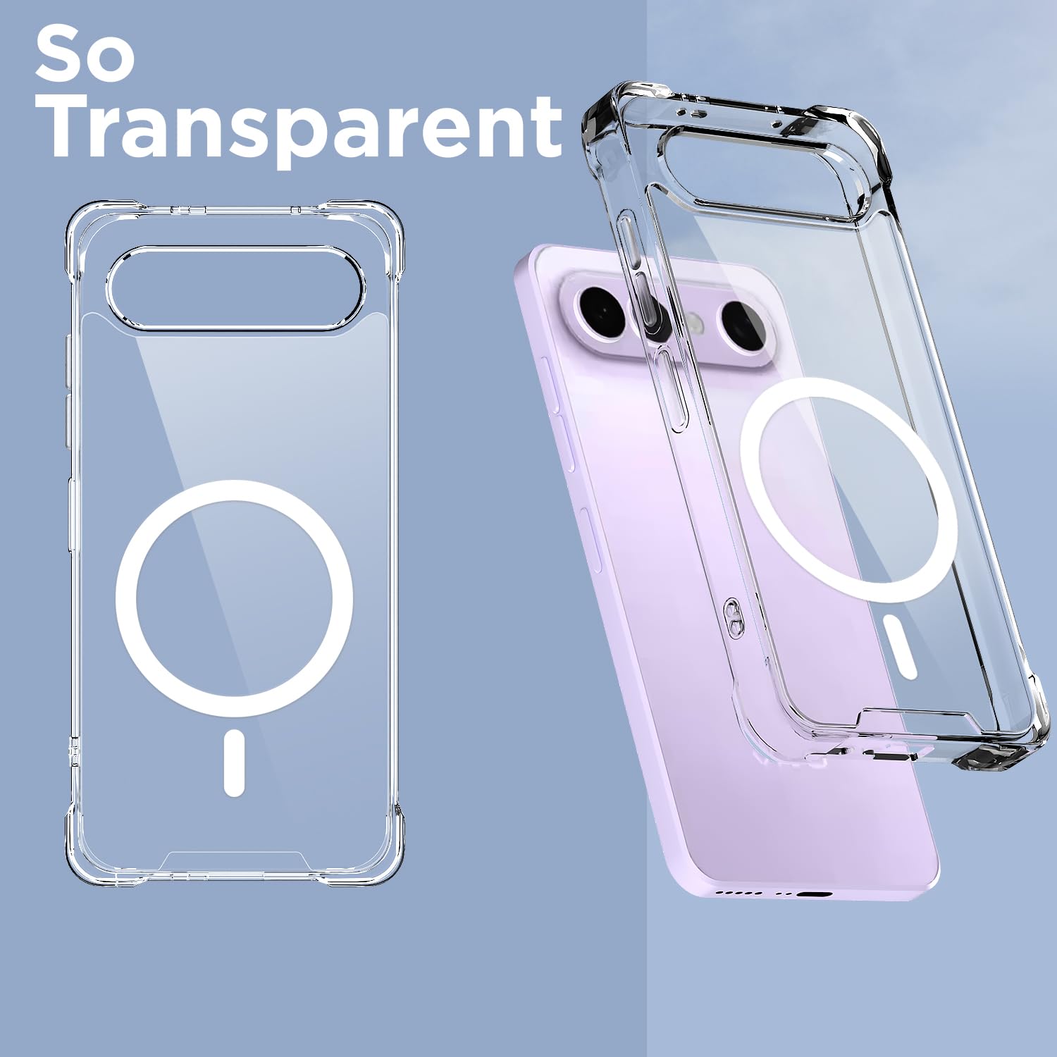 Pikkme Vivo X300 FE 5G transparent mag-safe back cover – photo 2
