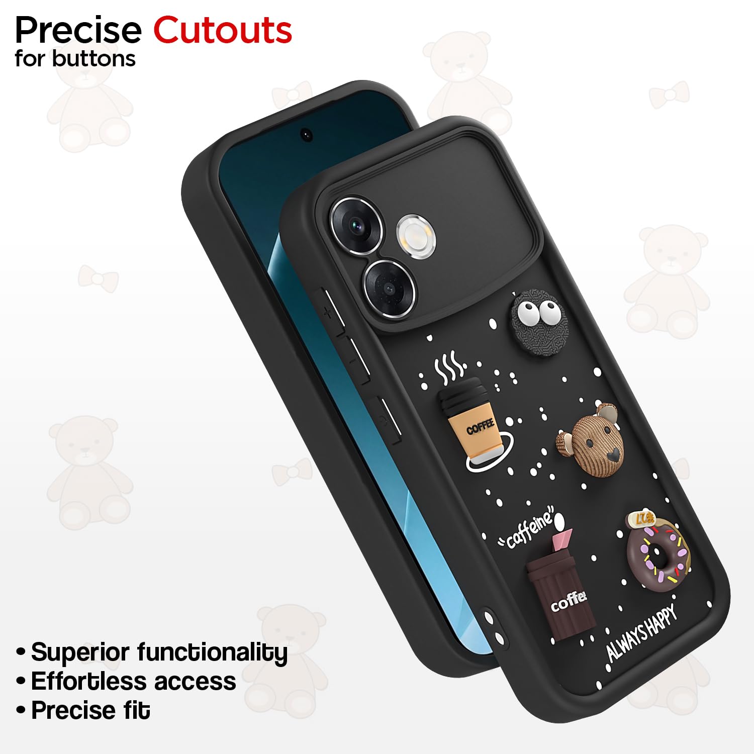 Pikkme Oppo F33 Pro 5G/3D black phone cover – photo 6