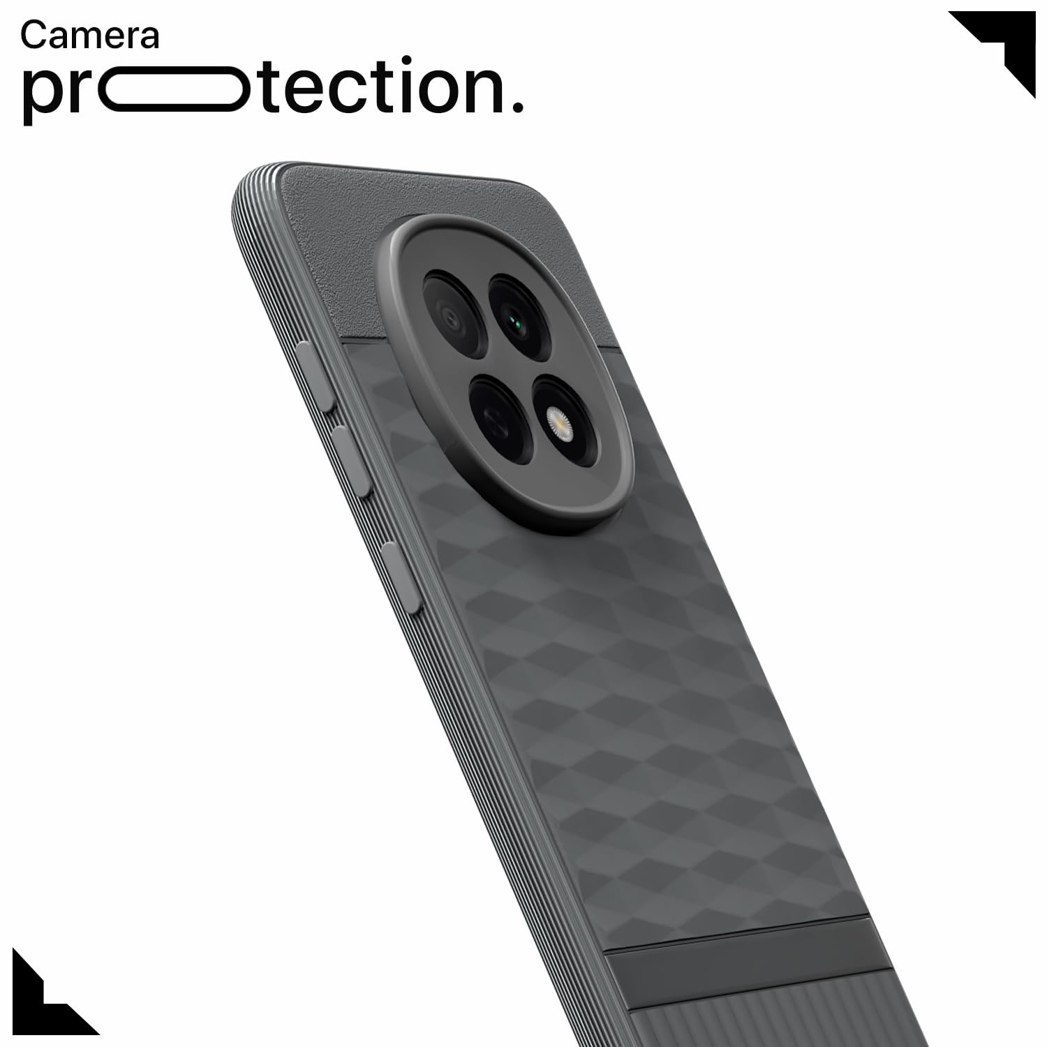 Pikkme Oppo F29 5G Shockproof Soft Flexible Gencase Back cover (Grey)