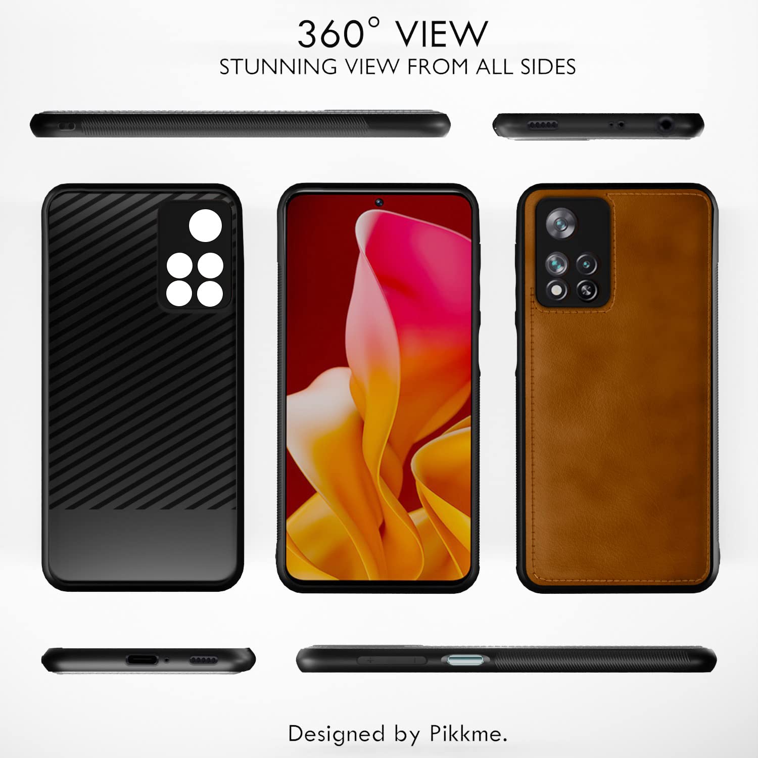 Pikkme Mi 11i 5G  Leather Back Case | Brown