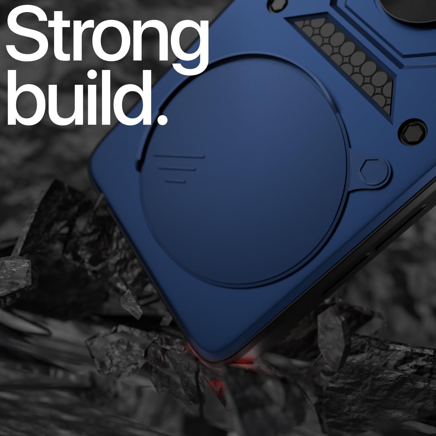 Pikkme Realme P3 Pro 5G / Realme 14 Pro Plus 5G D10 Tough Armor Back Cover (Blue)