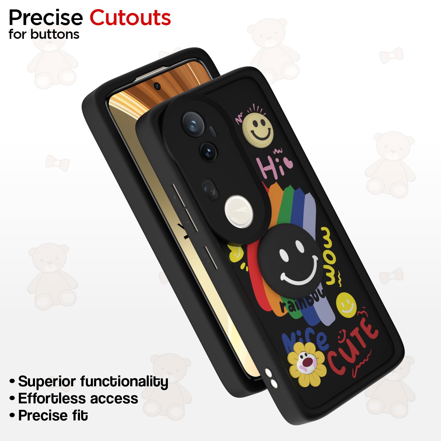 Black mobile cover for Vivo T4 Ultra 5G – Pikkme – photo 6