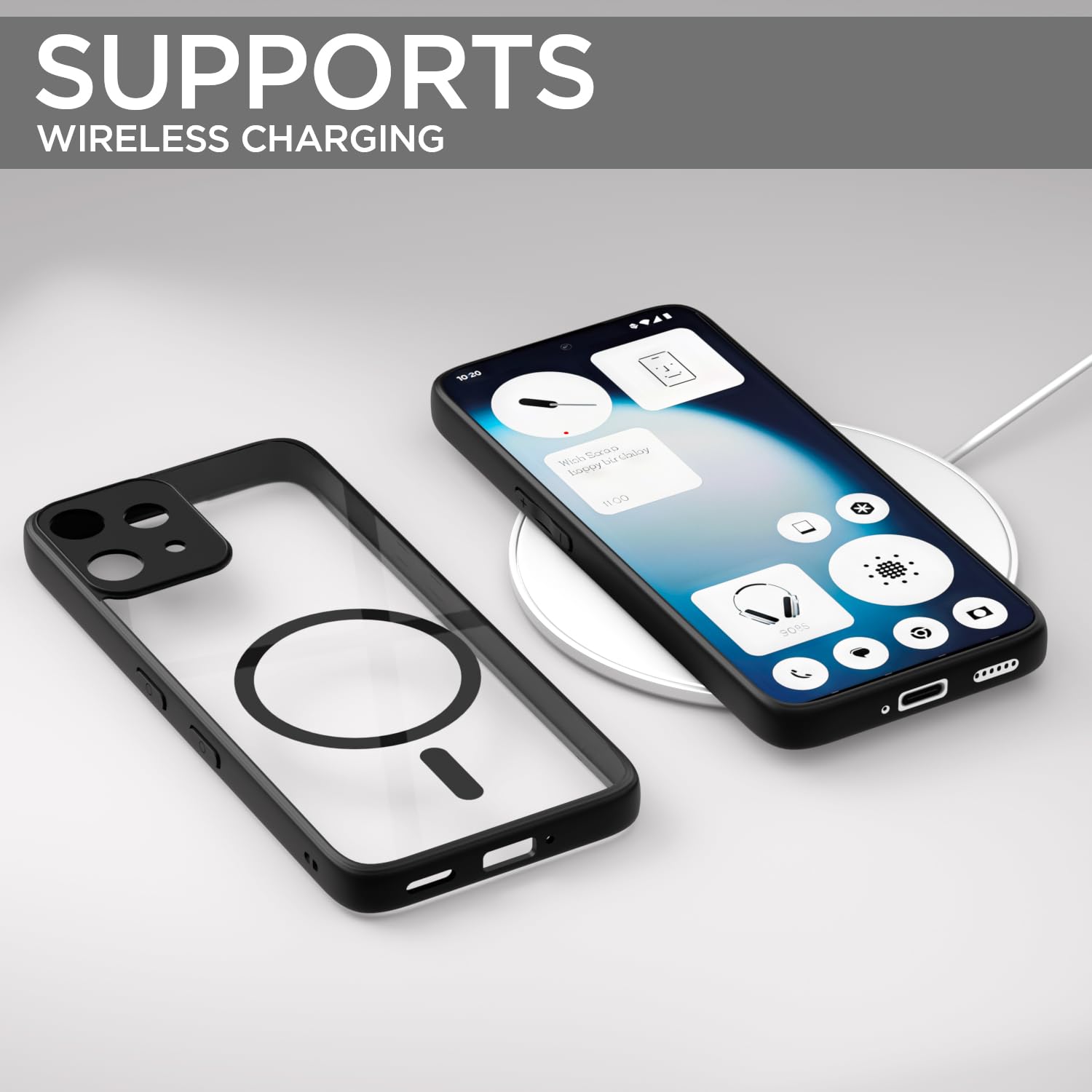Pikkme Nothing Phone 3a Lite 5G black mag-safe phone cover – photo 7