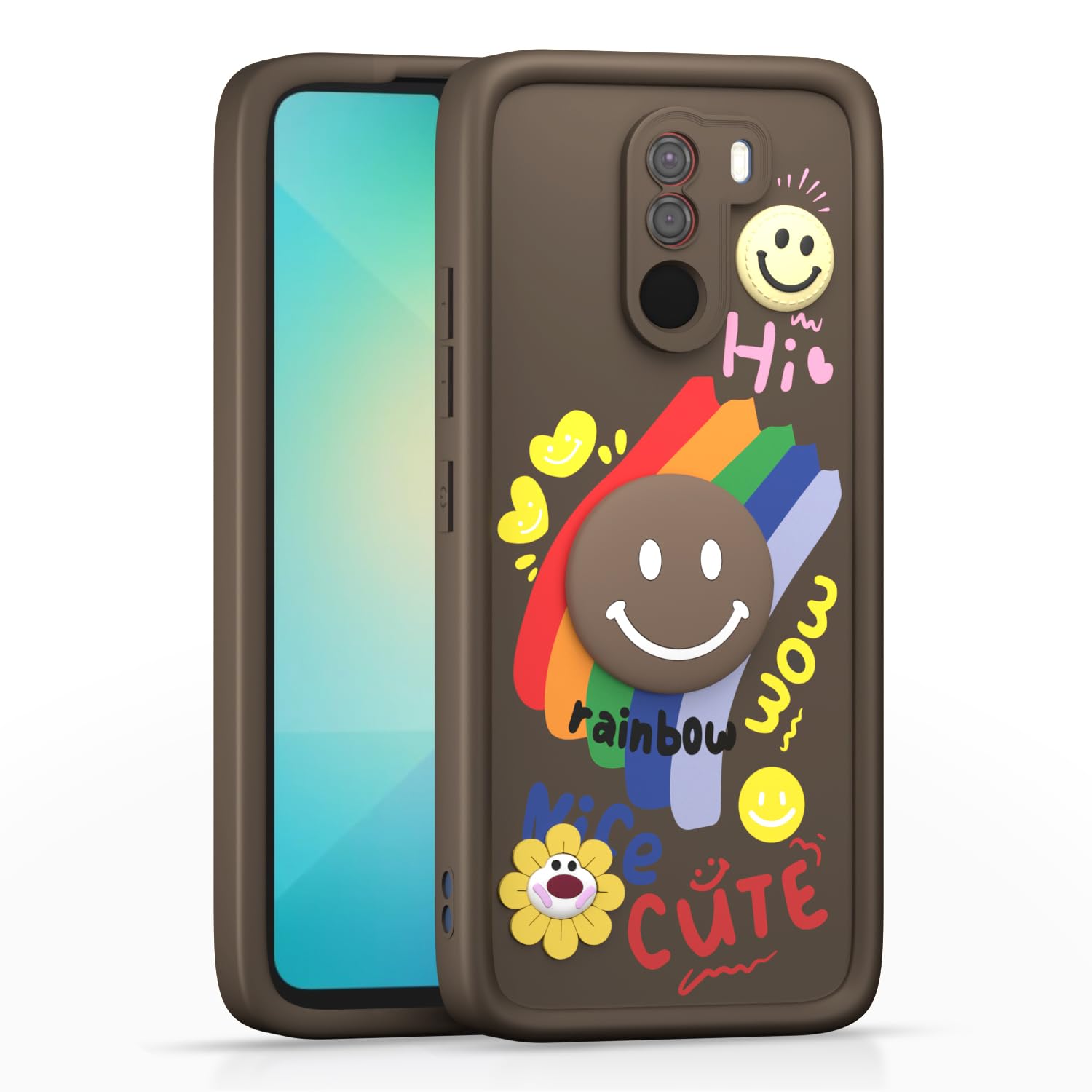Brown phone cover for Poco F1 – Pikkme