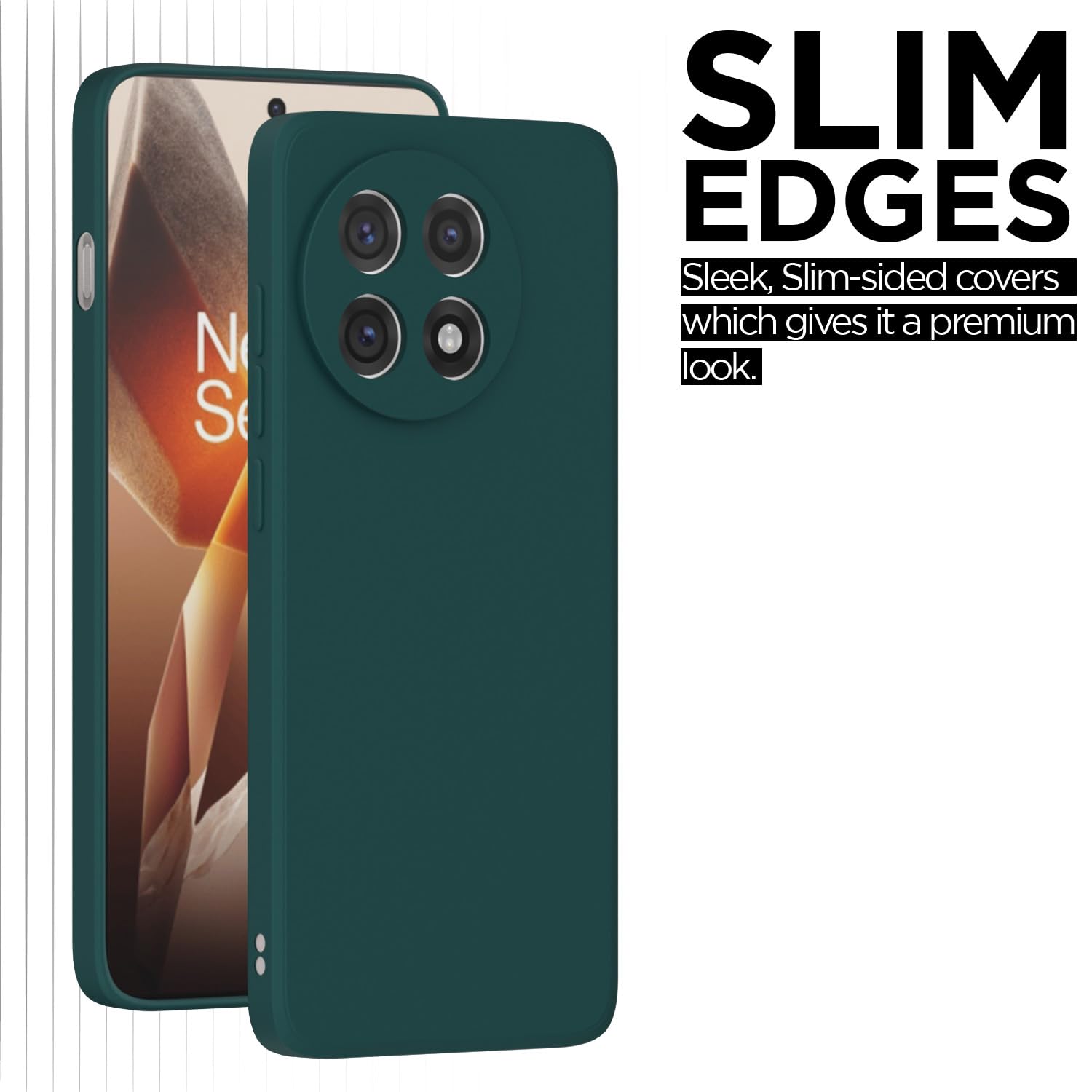 Pikkme OnePlus 13R 5G Matte green mobile back cover – photo 6