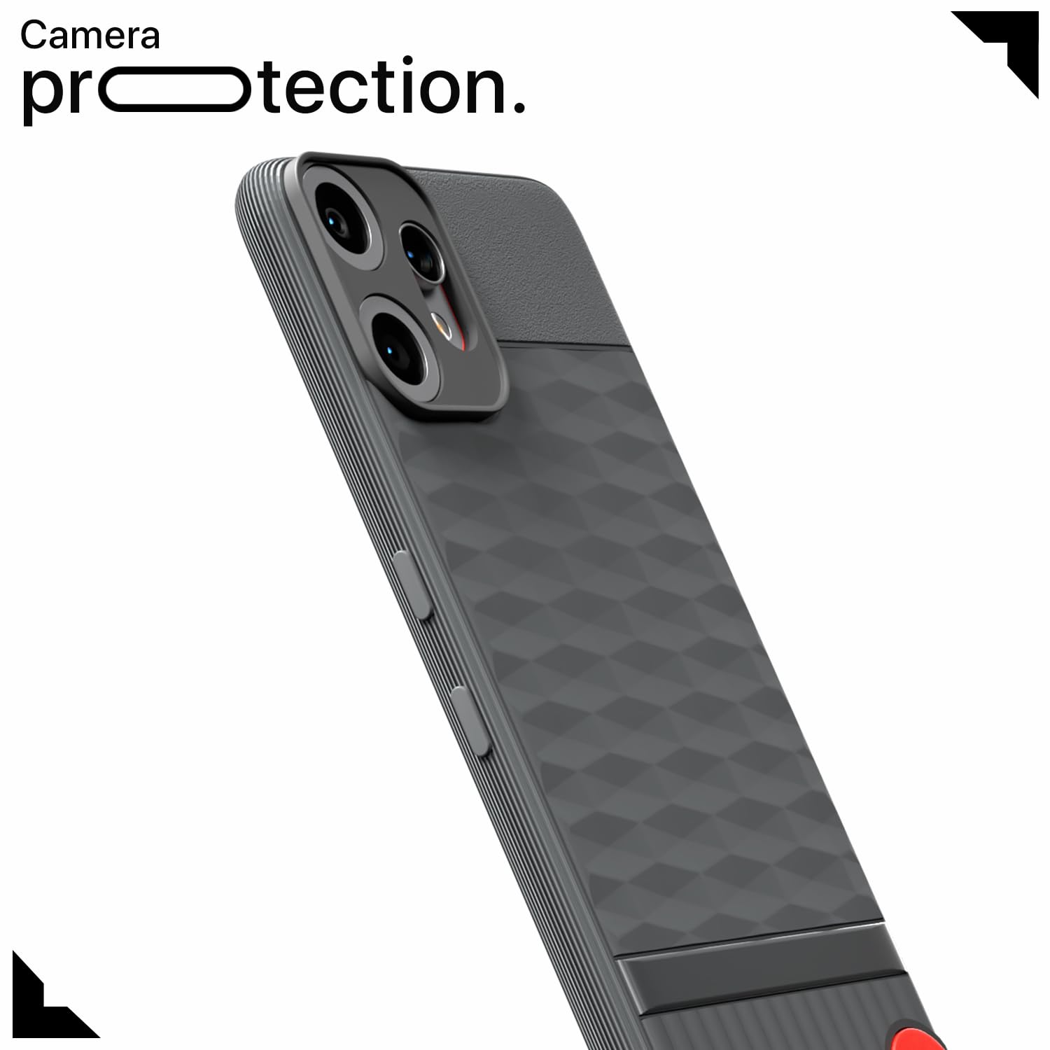 Pikkme CMF by Nothing Phone 2 Pro 5G Shockproof Soft Flexible Gencase Back Cover (Grey)