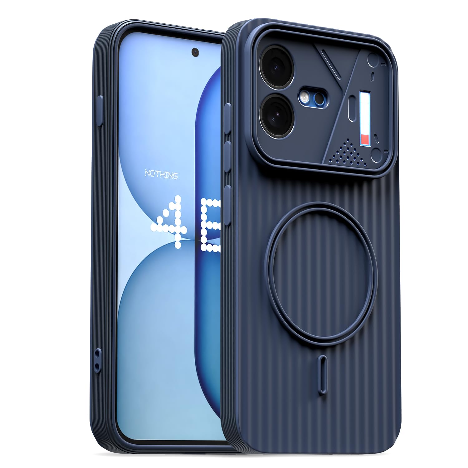 Pikkme blue MagSafe back cover for Nothing Phone 4b 5G