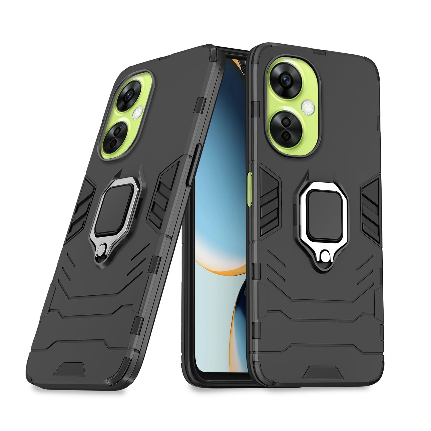 OnePlus Nord Ce 3 Lite 5G D5 Tough Armor Back Cover - Black