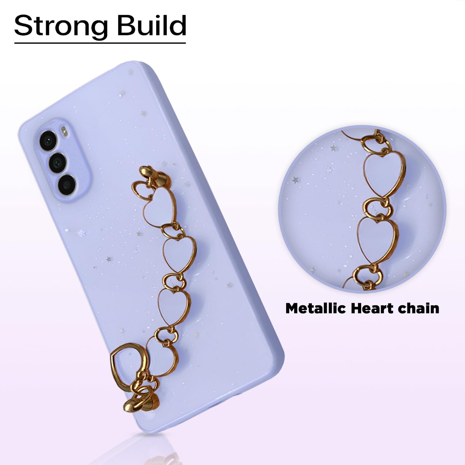 Pikkme Motorola Moto G52 / G82 5G Chain Back Cover (Pink)