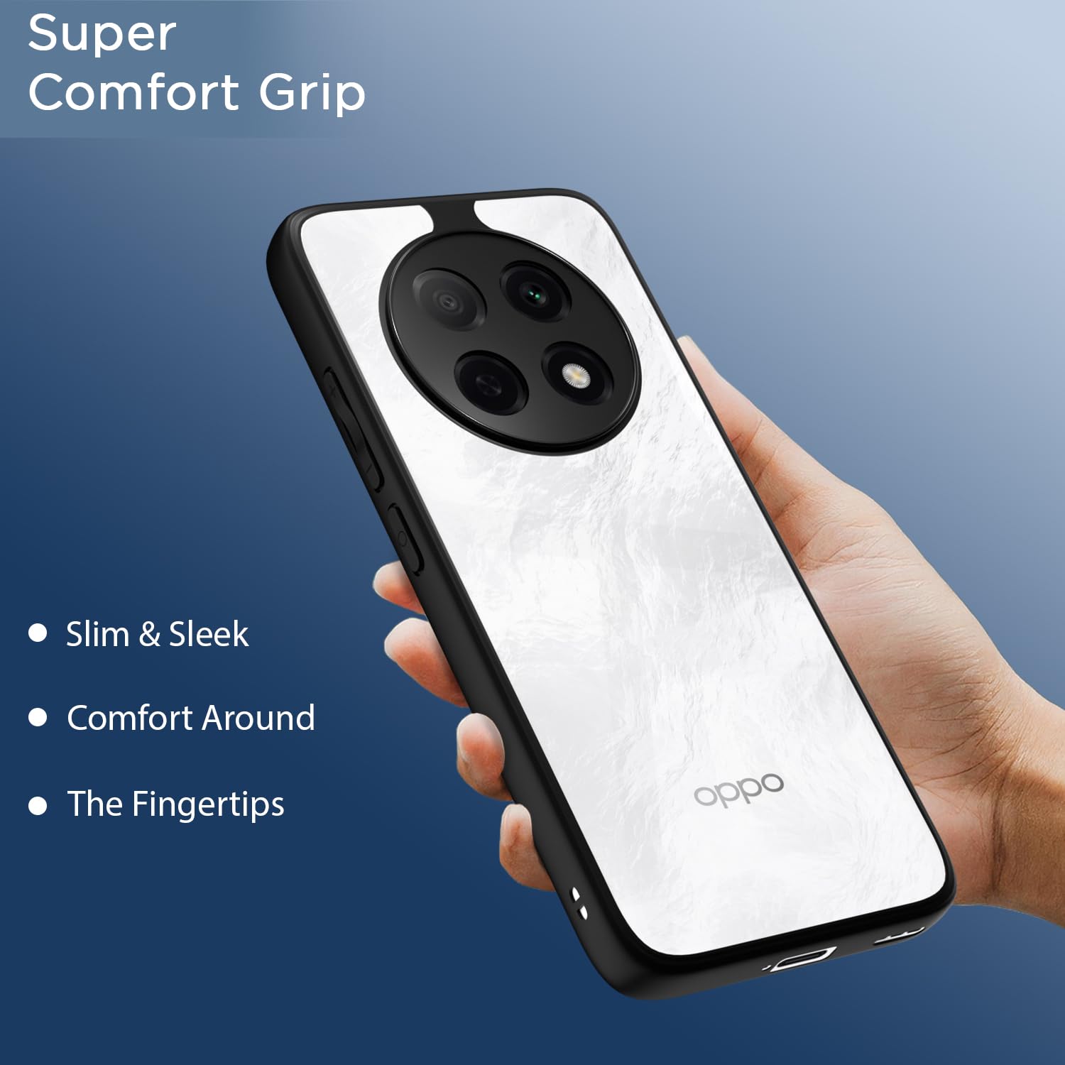 Pikkme Oppo F29 Pro 5G Eagle 2 Shockproof Sleek Hybrid Armor Back Cover (Black)