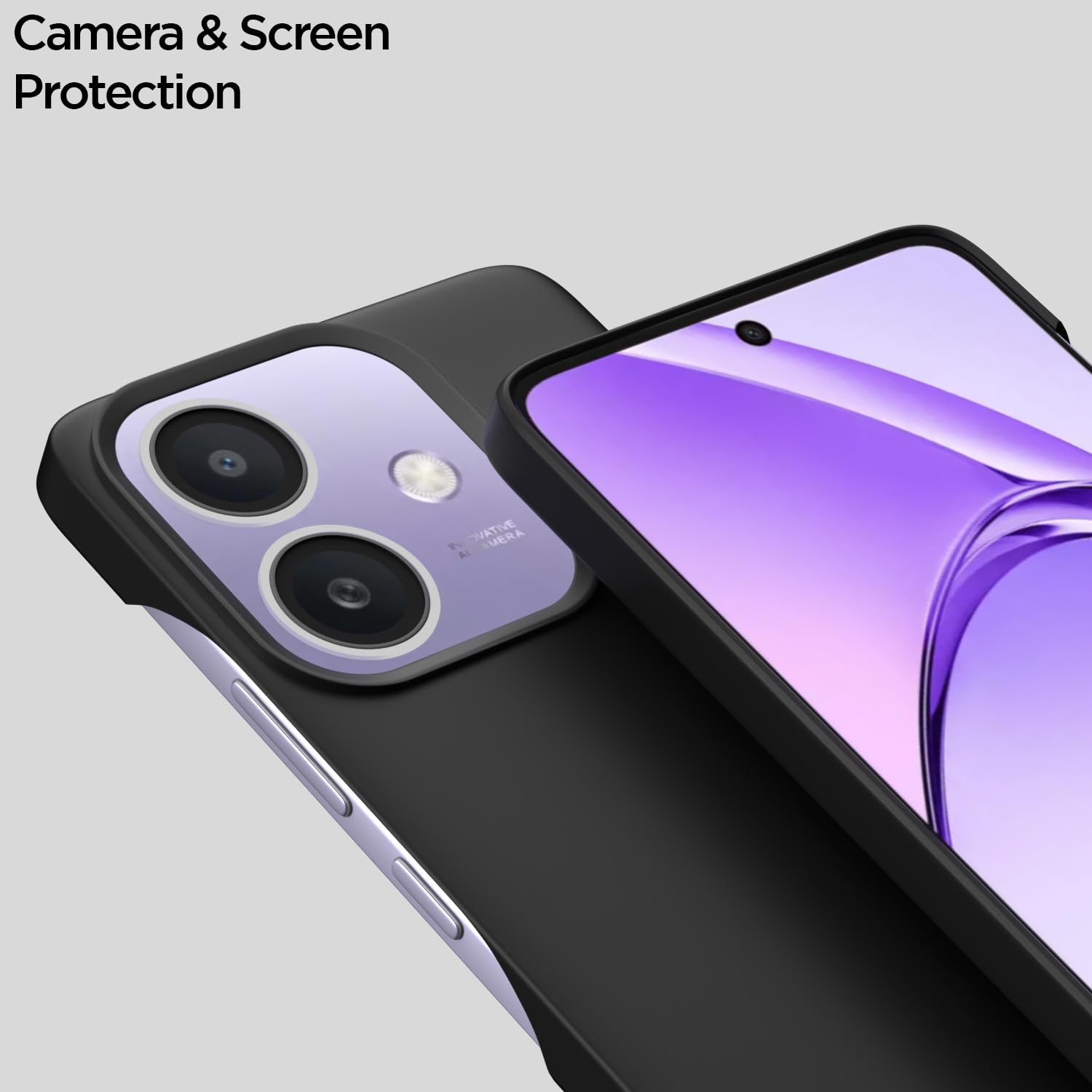 Pikkme Oppo A3x 5G / A3x 4G SideCut Back Cover (Black)