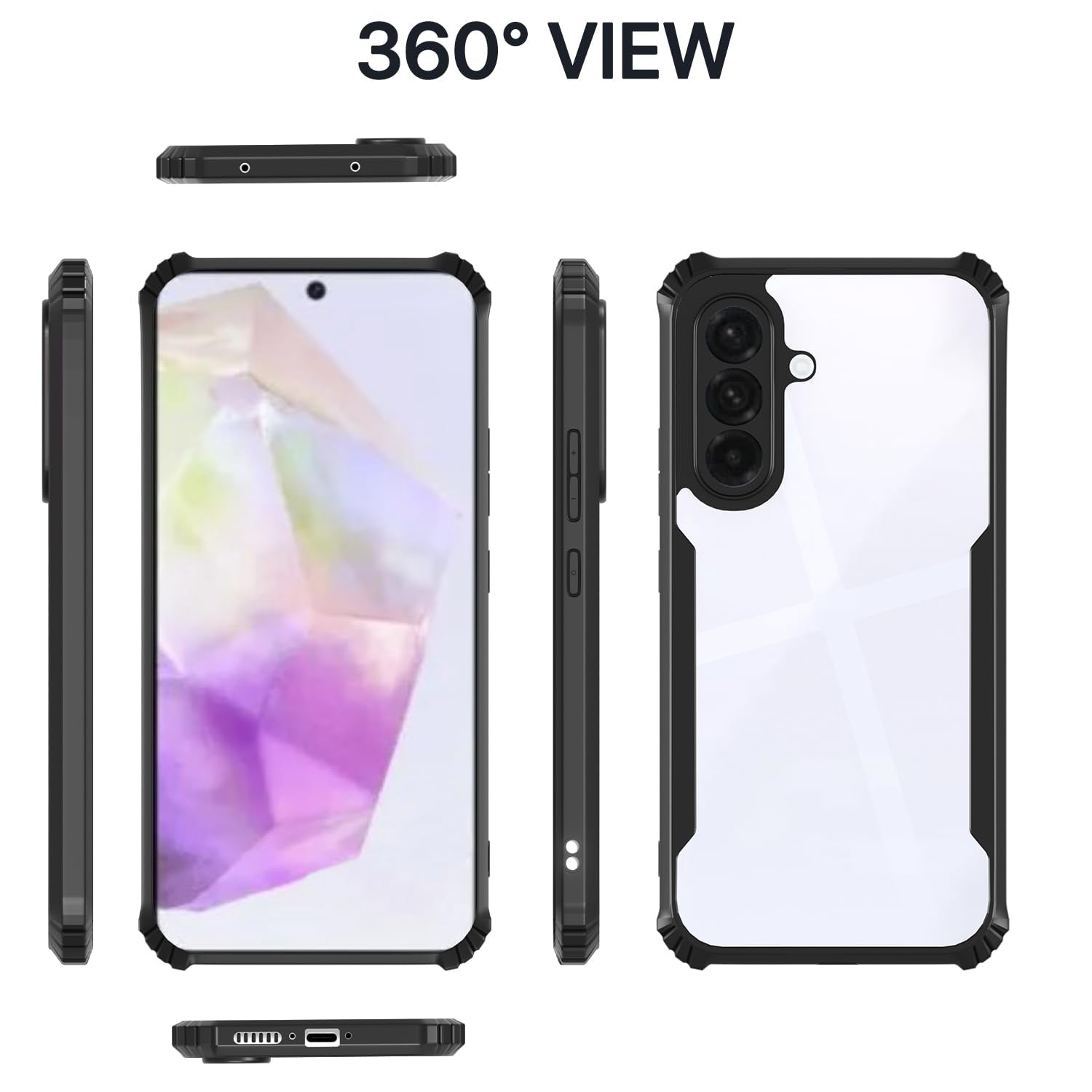 Pikkme black mobile cover for Samsung A36 5G – photo 3