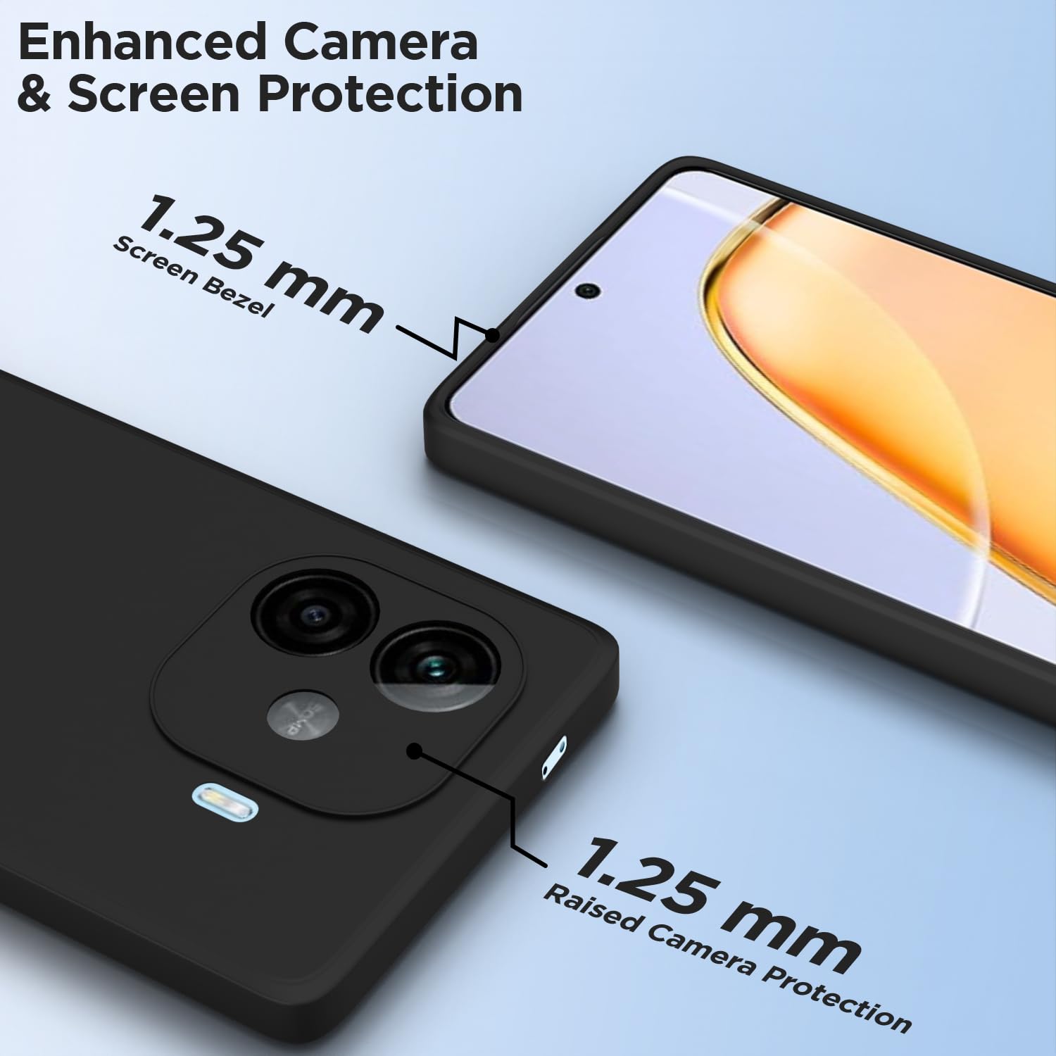 Pikkme iQOO Z9x Turbo/Vivo Y200 GT 5G Matte black mobile back cover – photo 6