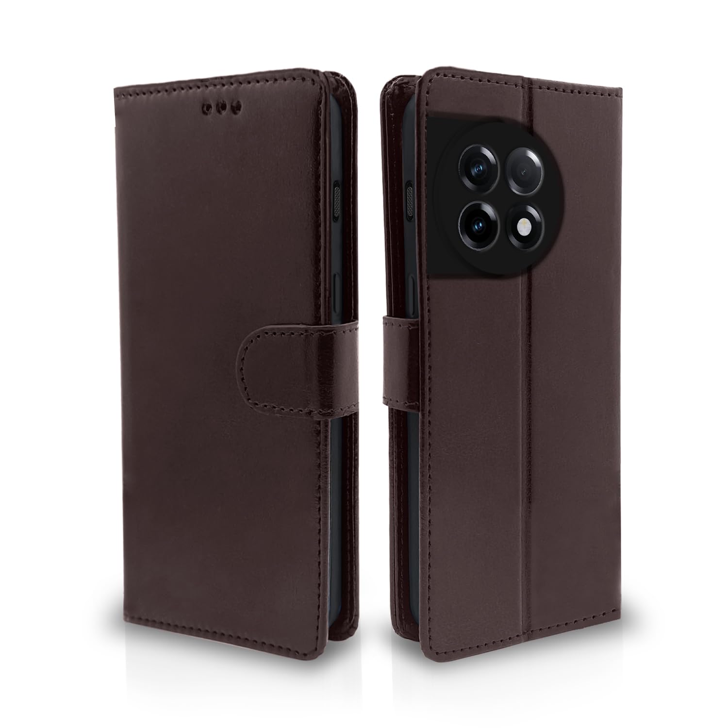Pikkme OnePlus 11R 5G Vintage Flip Cover (Coffee)