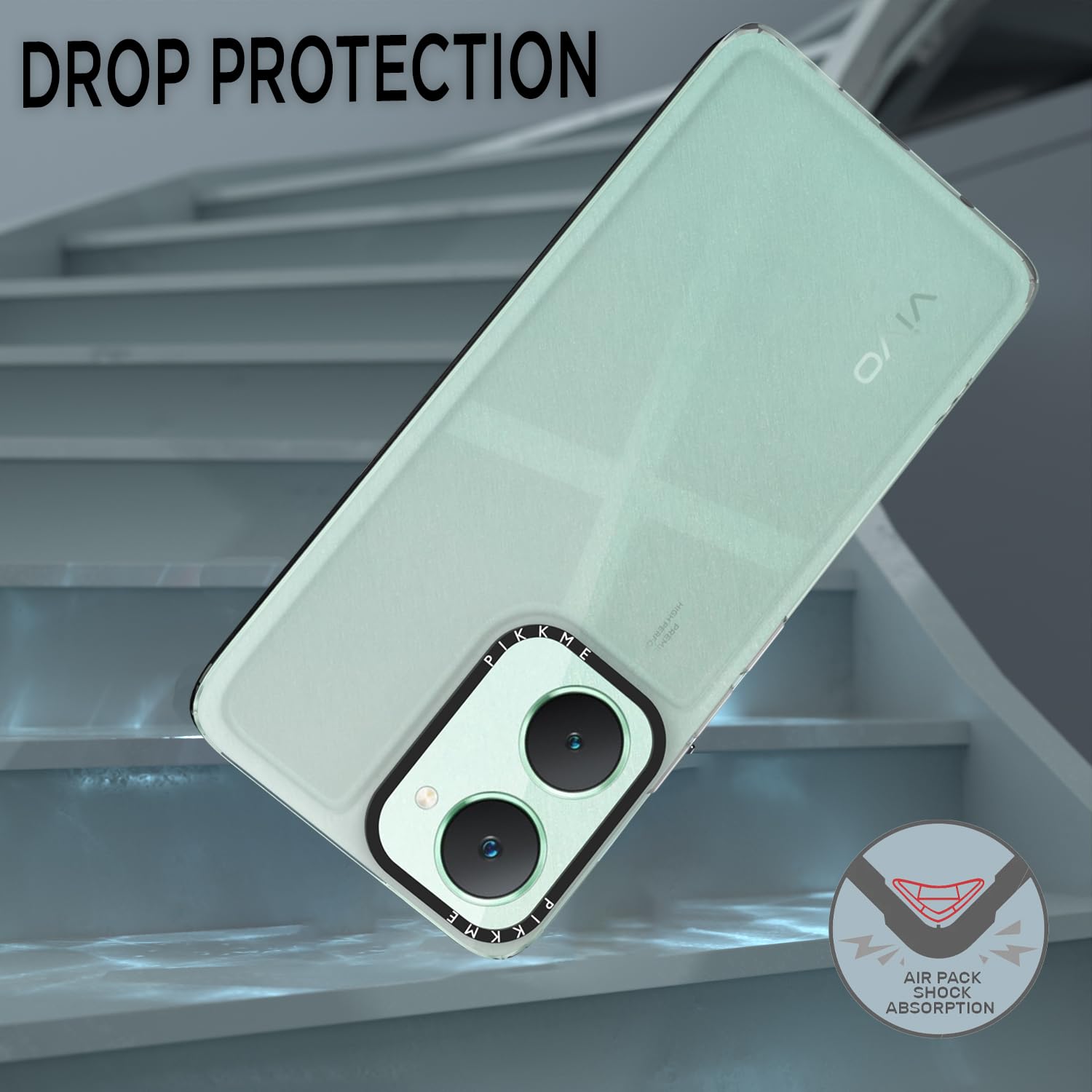 Vivo Y03 4G Hybrid mobile back cover in transparent by Pikkme – photo 5