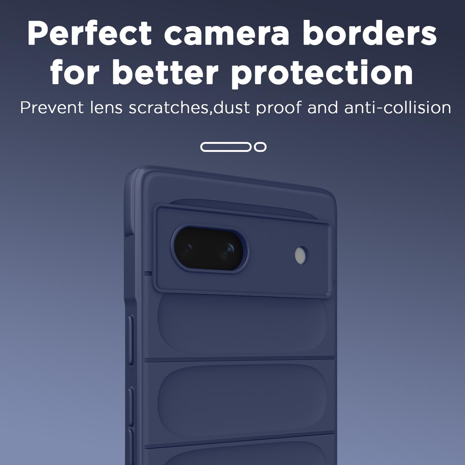 Google Pixel 7A Liquid Silicone phone cover in blue by Pikkme – photo 6