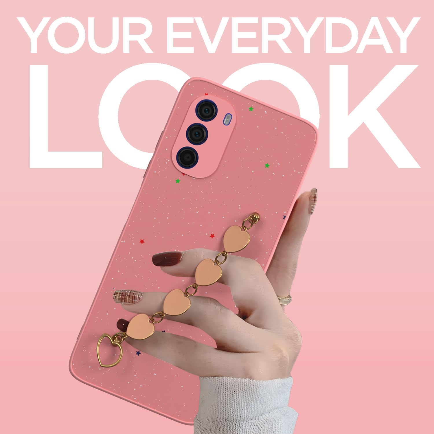 Pink Chain back cover for Moto G51 5G – Pikkme – photo 2