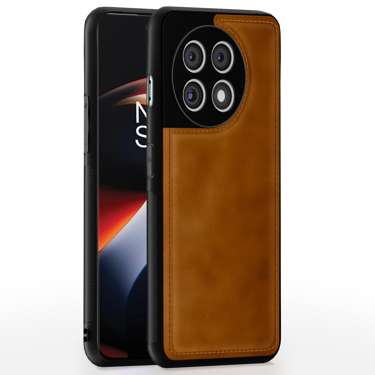 Pikkme brown mobile cover for OnePlus 11R 5G