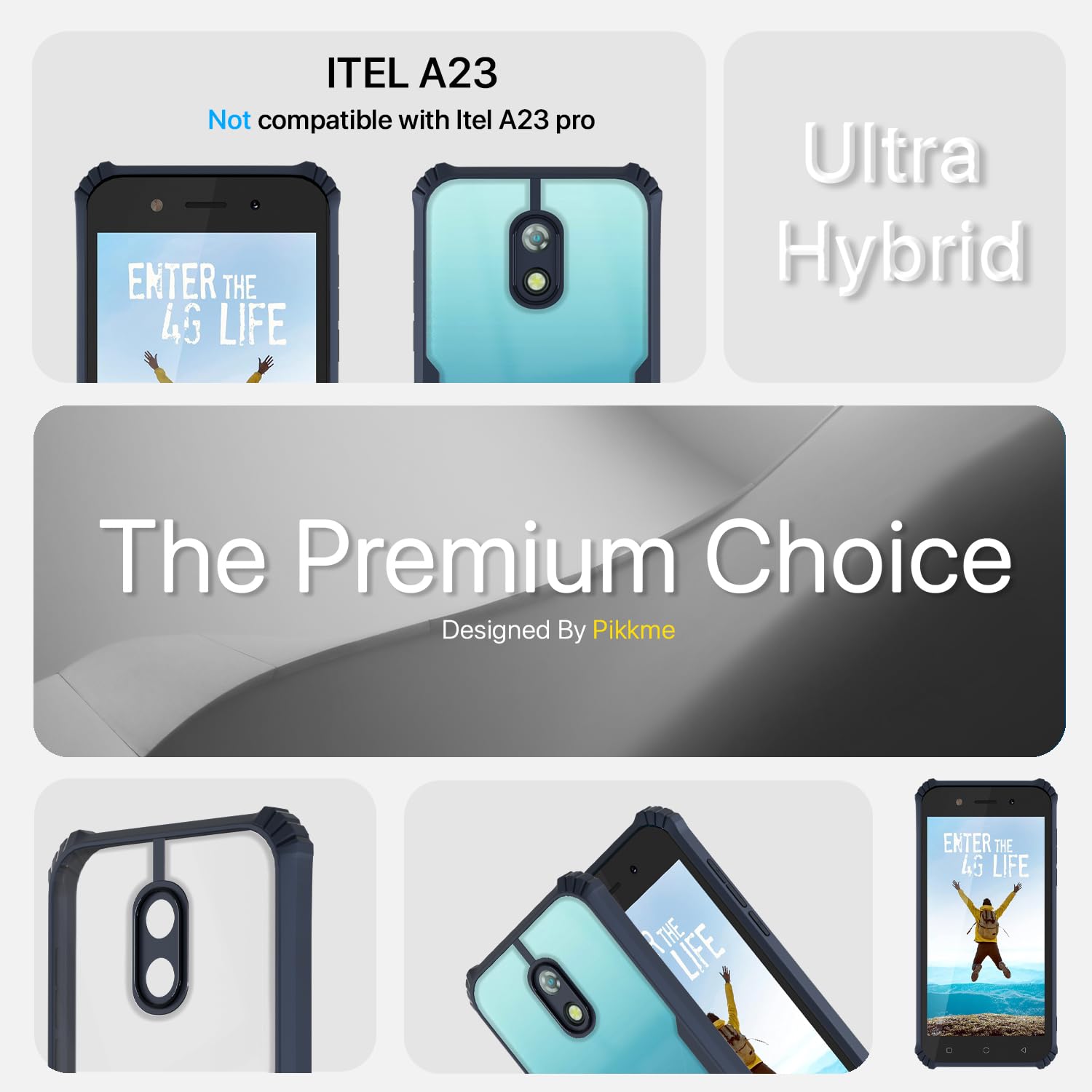 Pikkme Itel A23 Clear blue phone cover – photo 3