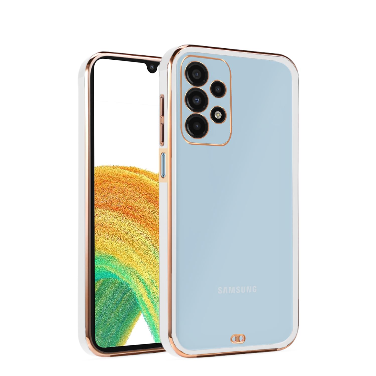 Pikkme white phone cover for Samsung A13 4G