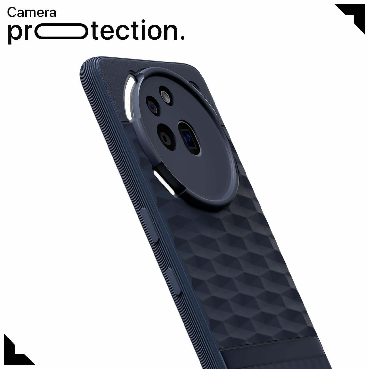 Pikkme Nothing Phone 3a Pro 5G Shockproof Soft Flexible Gencase Back cover (Blue)
