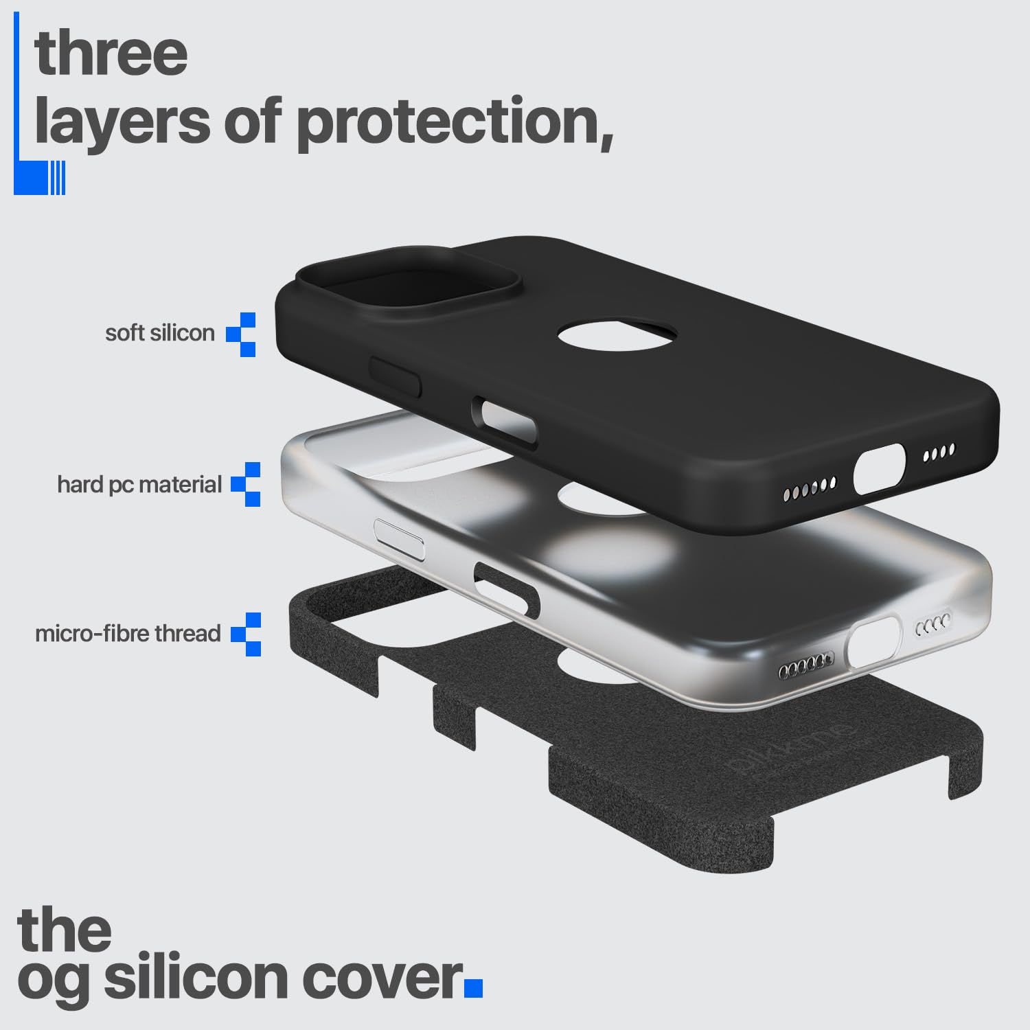 Pikkme iPhone 16 Pro Max Super Soft Silicone Back Cover (Black)