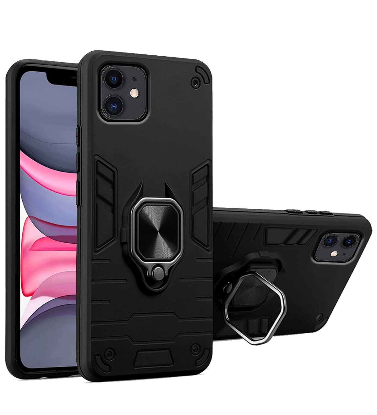 Pikkme black D5 Tough Armor phone cover for iPhone 11