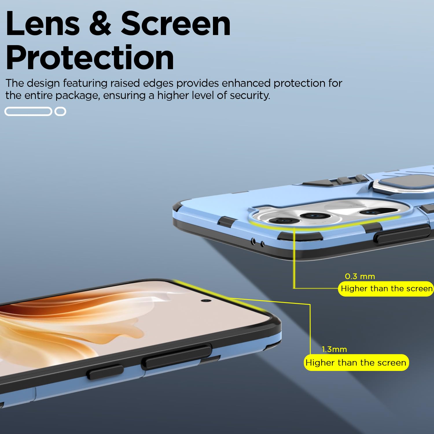 Oppo Reno 11 Pro 5G mobile back cover in blue by Pikkme – photo 2